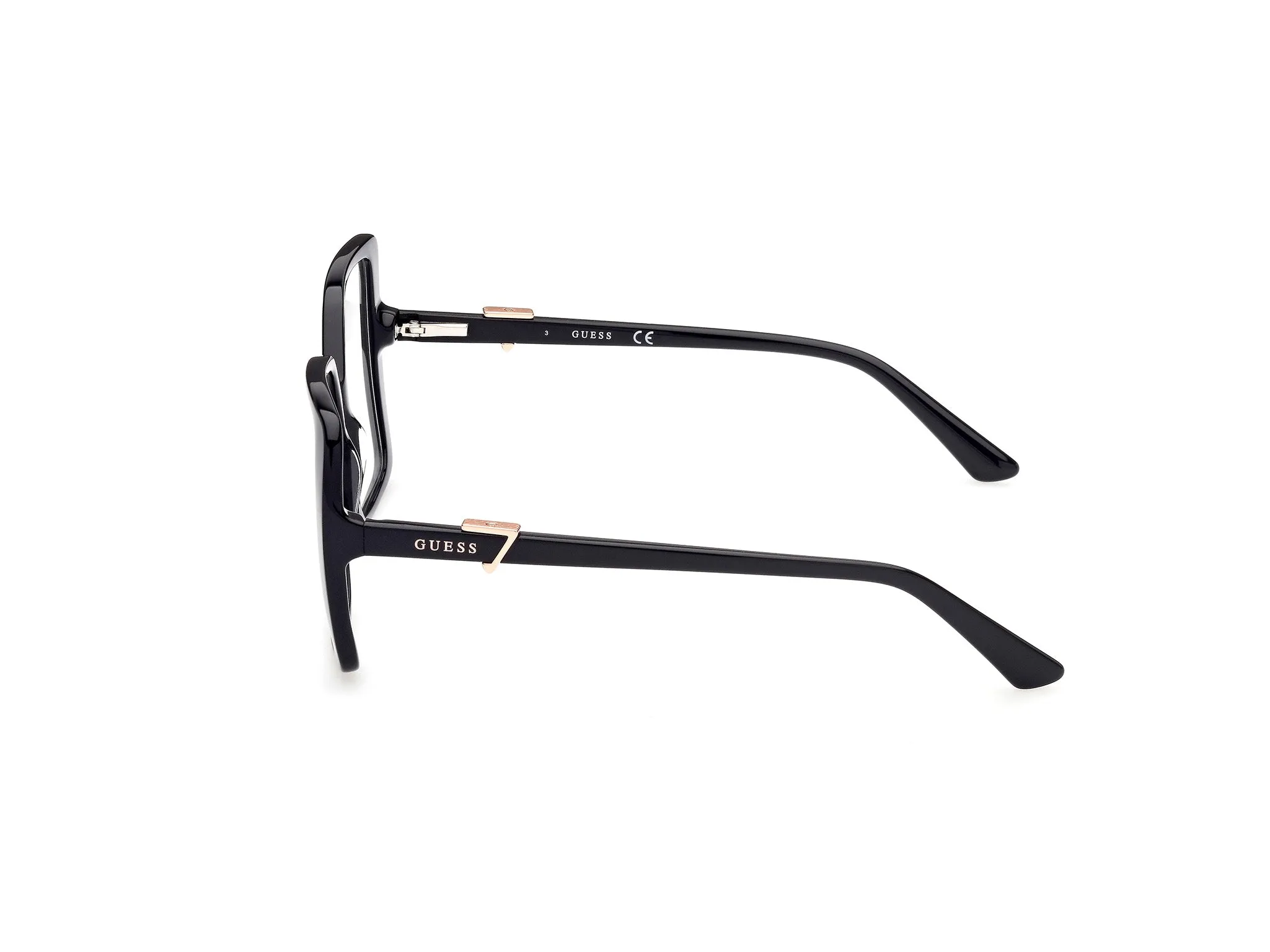 Guess GU2876 1 Montature da vista Acetato Nero Squadrata Normale - immagine 2