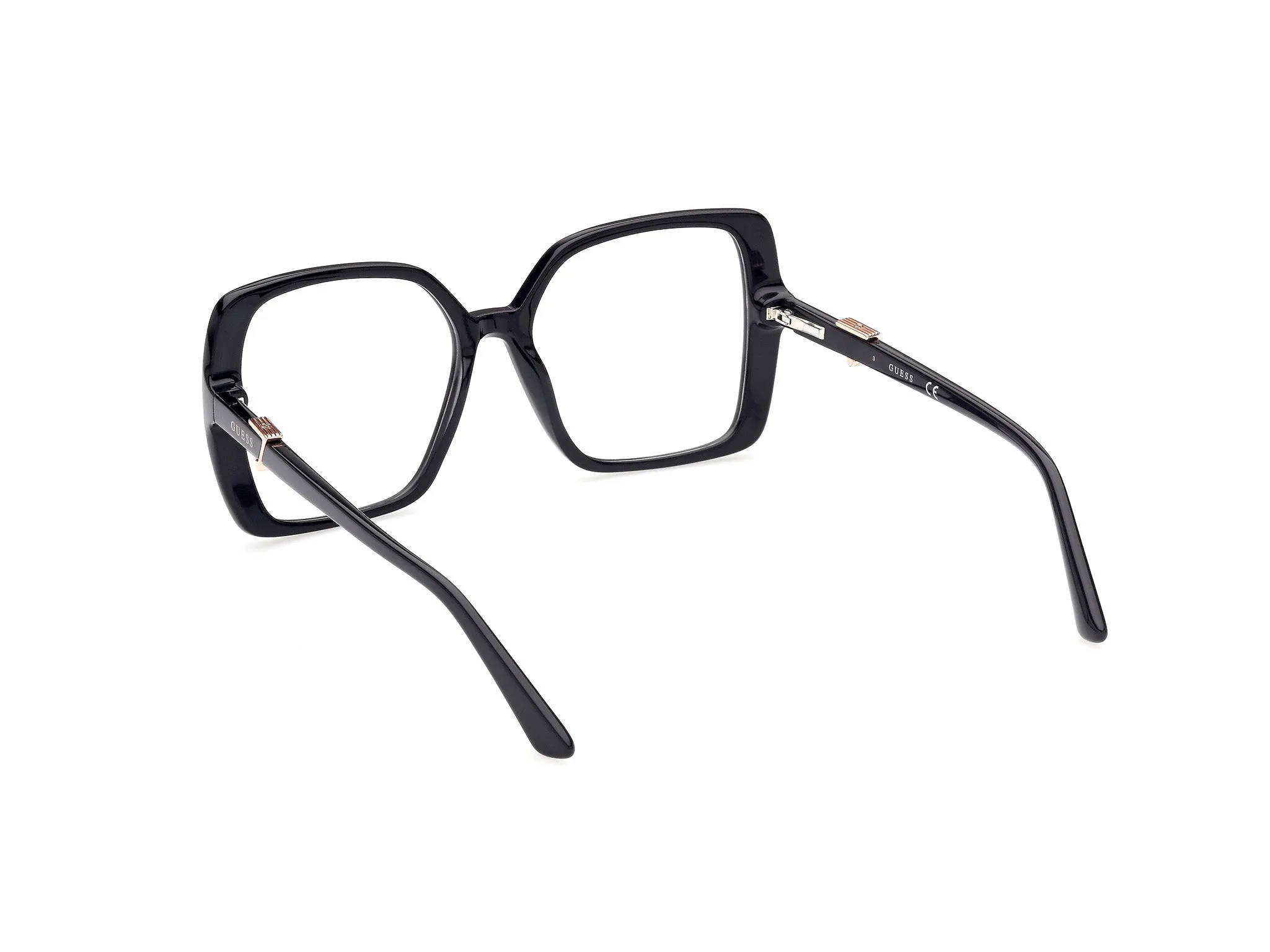 Guess GU2876 1 Montature da vista Acetato Nero Squadrata Normale - immagine 4