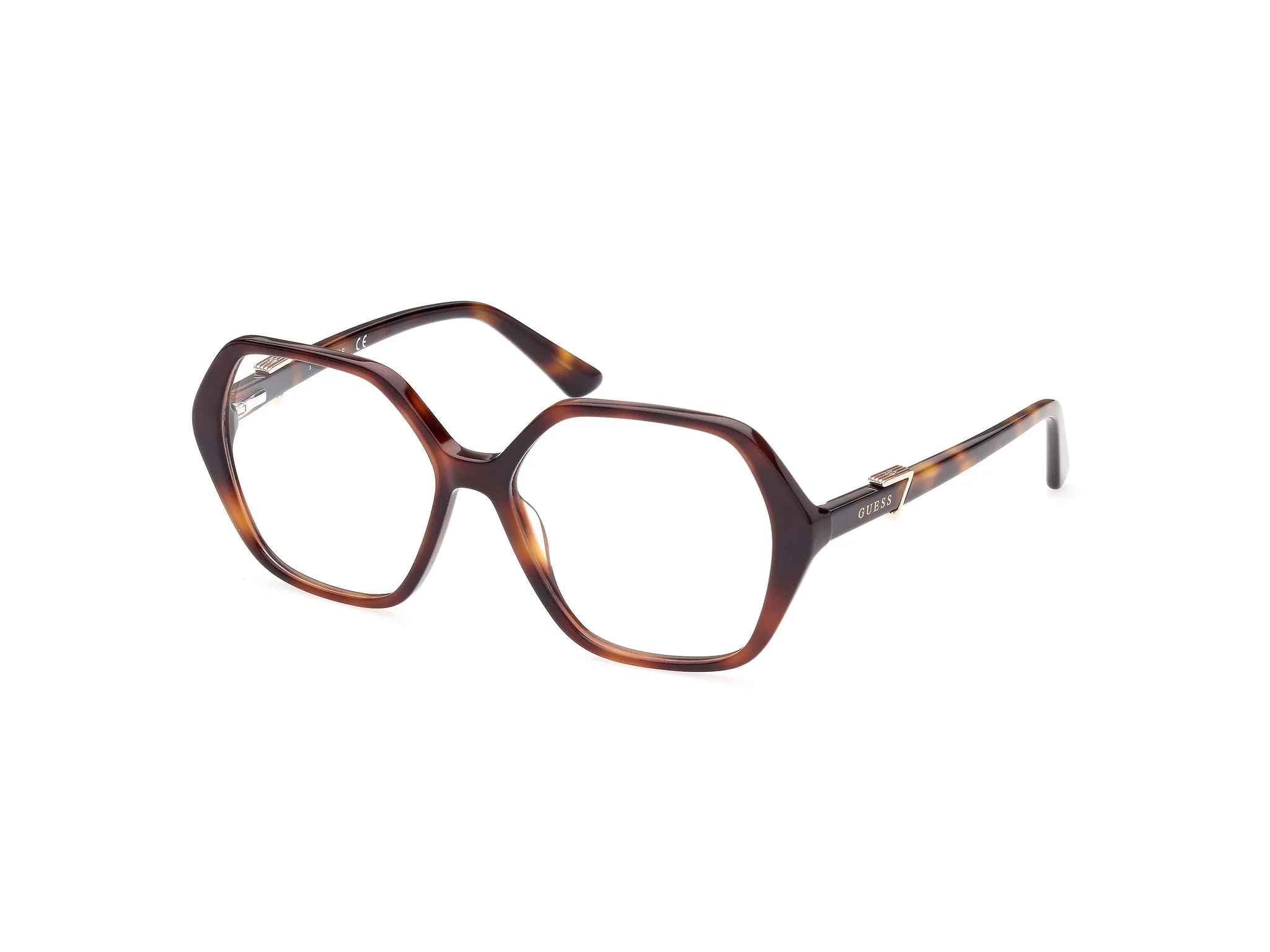 Guess GU2875 53 Montature da vista Acetato Havana Geometrica Normale - immagine 1