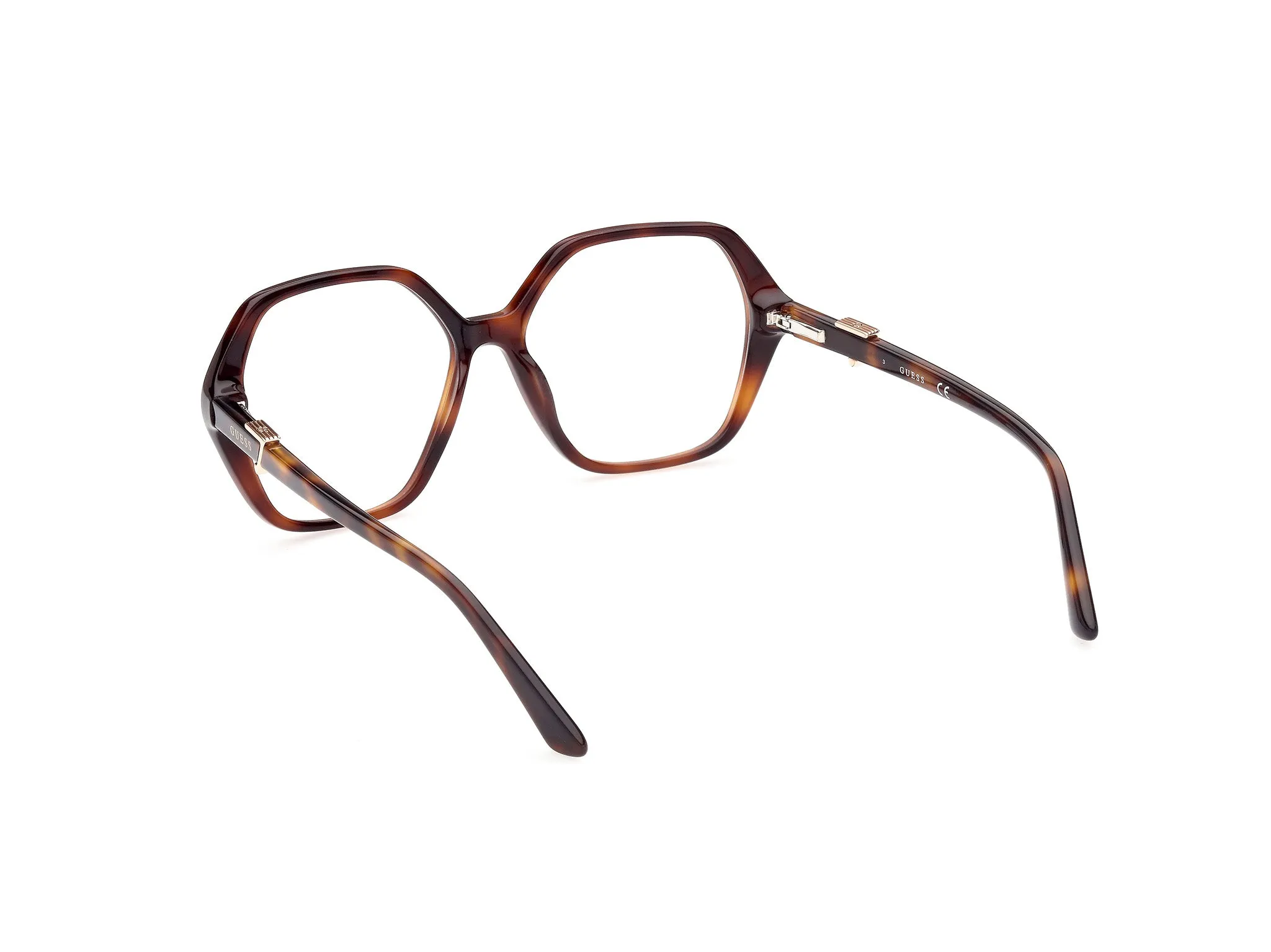 Guess GU2875 53 Montature da vista Acetato Havana Geometrica Normale - immagine 4