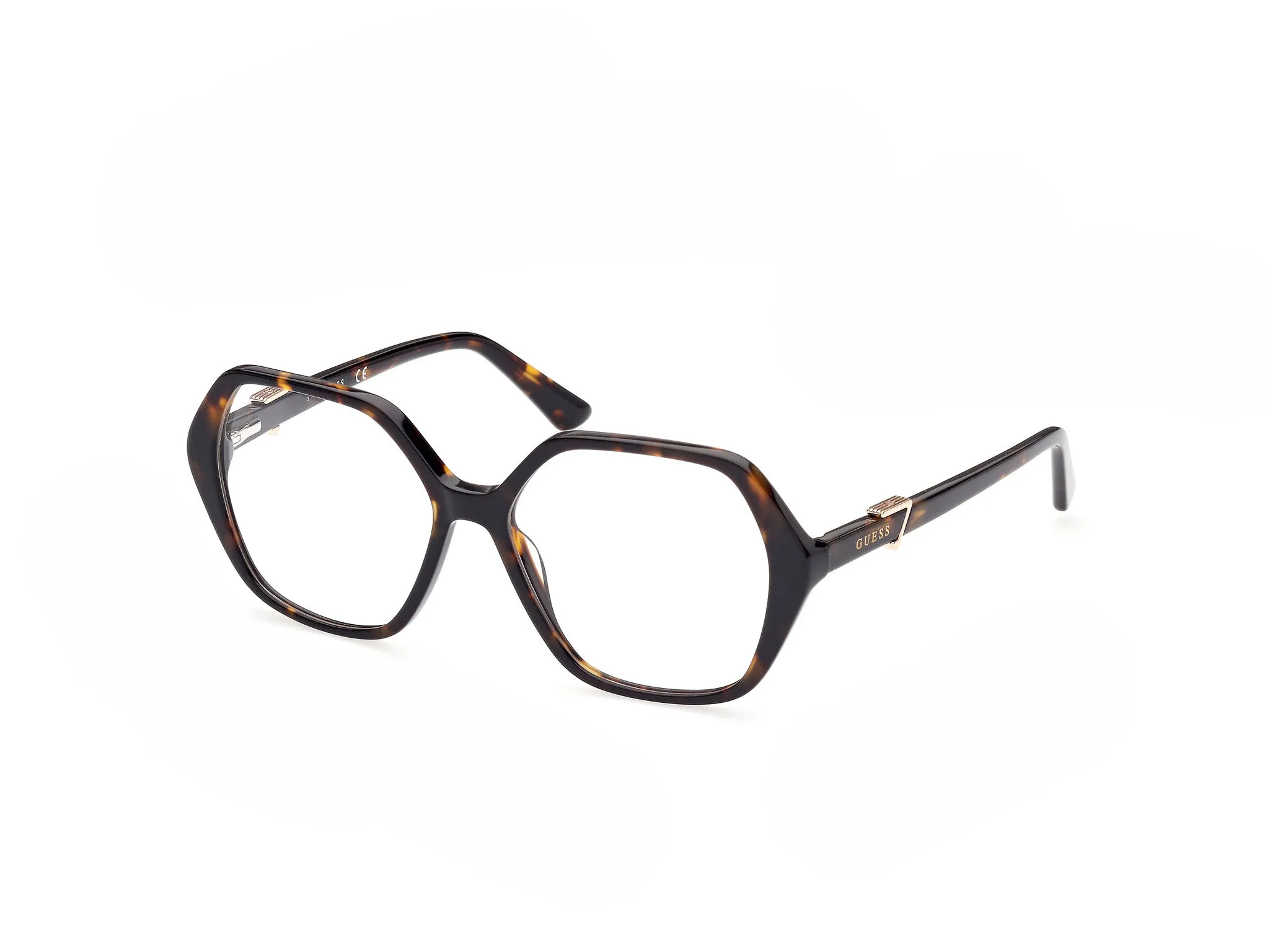 Guess GU2875 52 Montature da vista Acetato Havana Geometrica Normale - immagine 1