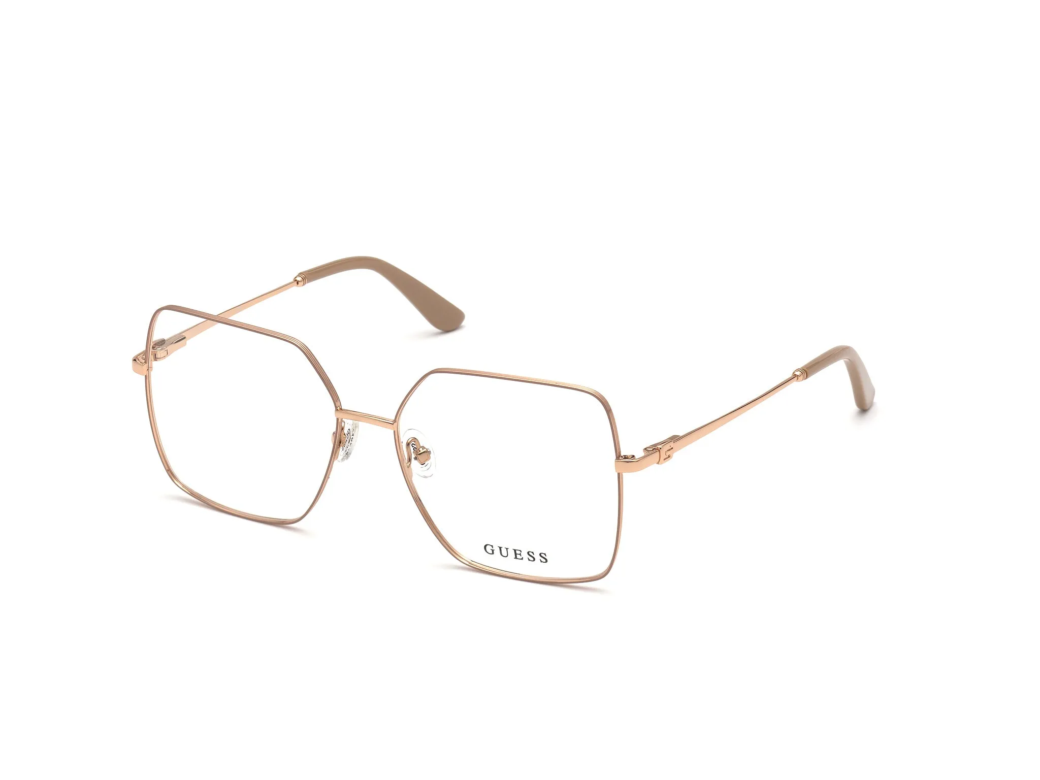 Guess GU2824 59 Montature da vista Metallo Beige Squadrata Normale - immagine 1