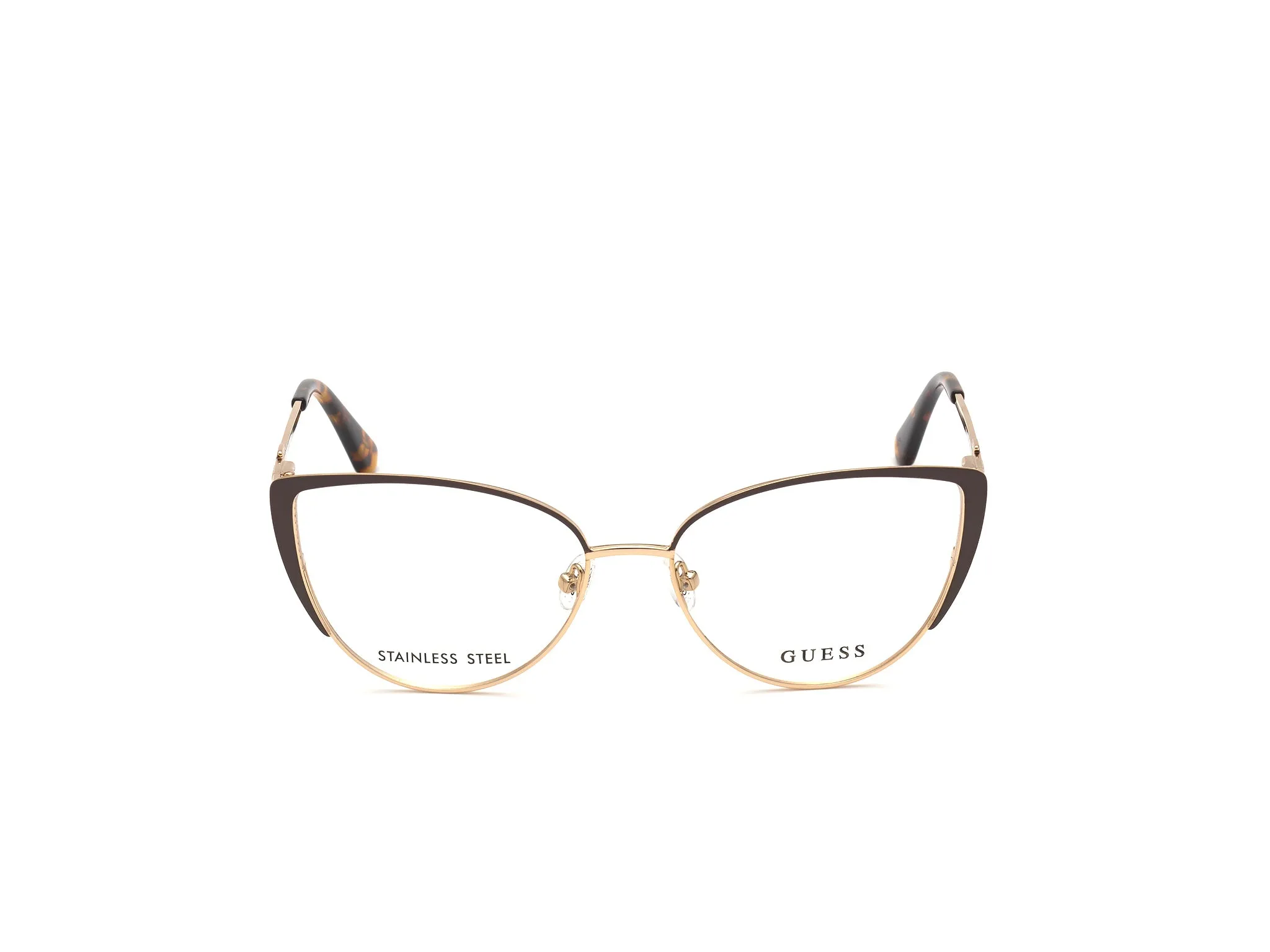 Guess GU2813 49 Montature da vista Metallo Marrone Cat Eye Normale - immagine 3