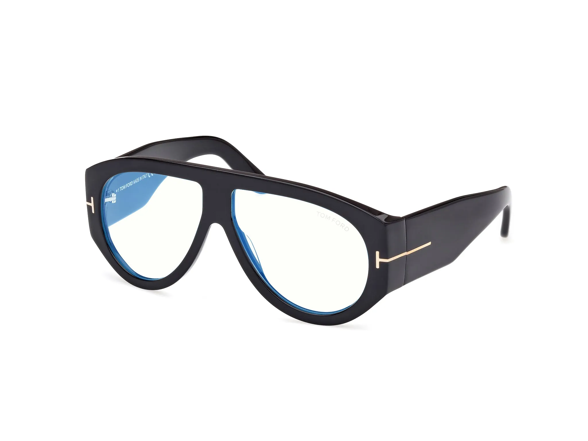 TOM FORD FT5958-B 1 Montature da vista Acetato Nero Pilot Normale - immagine 1