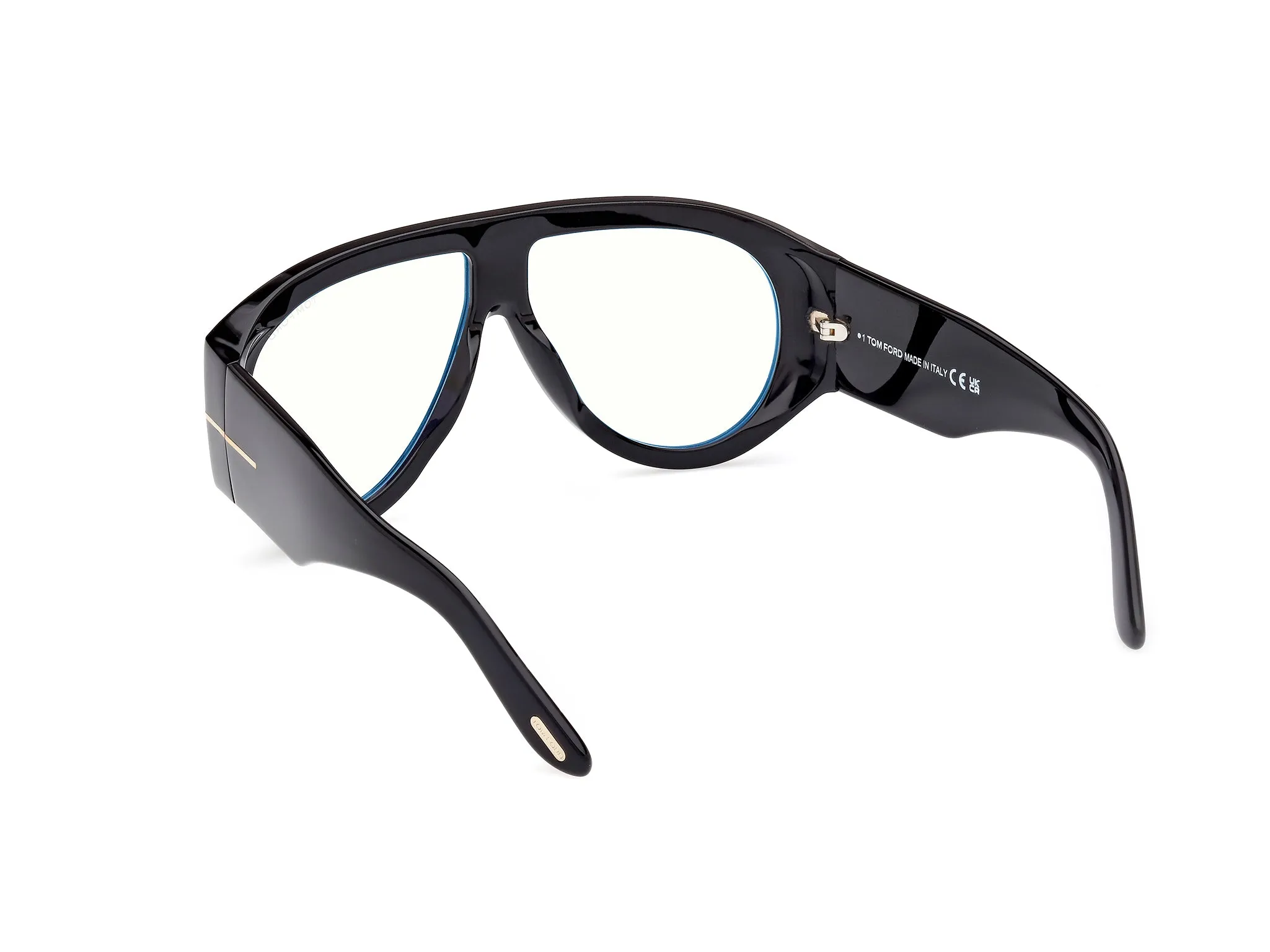 TOM FORD FT5958-B 1 Montature da vista Acetato Nero Pilot Normale - immagine 4