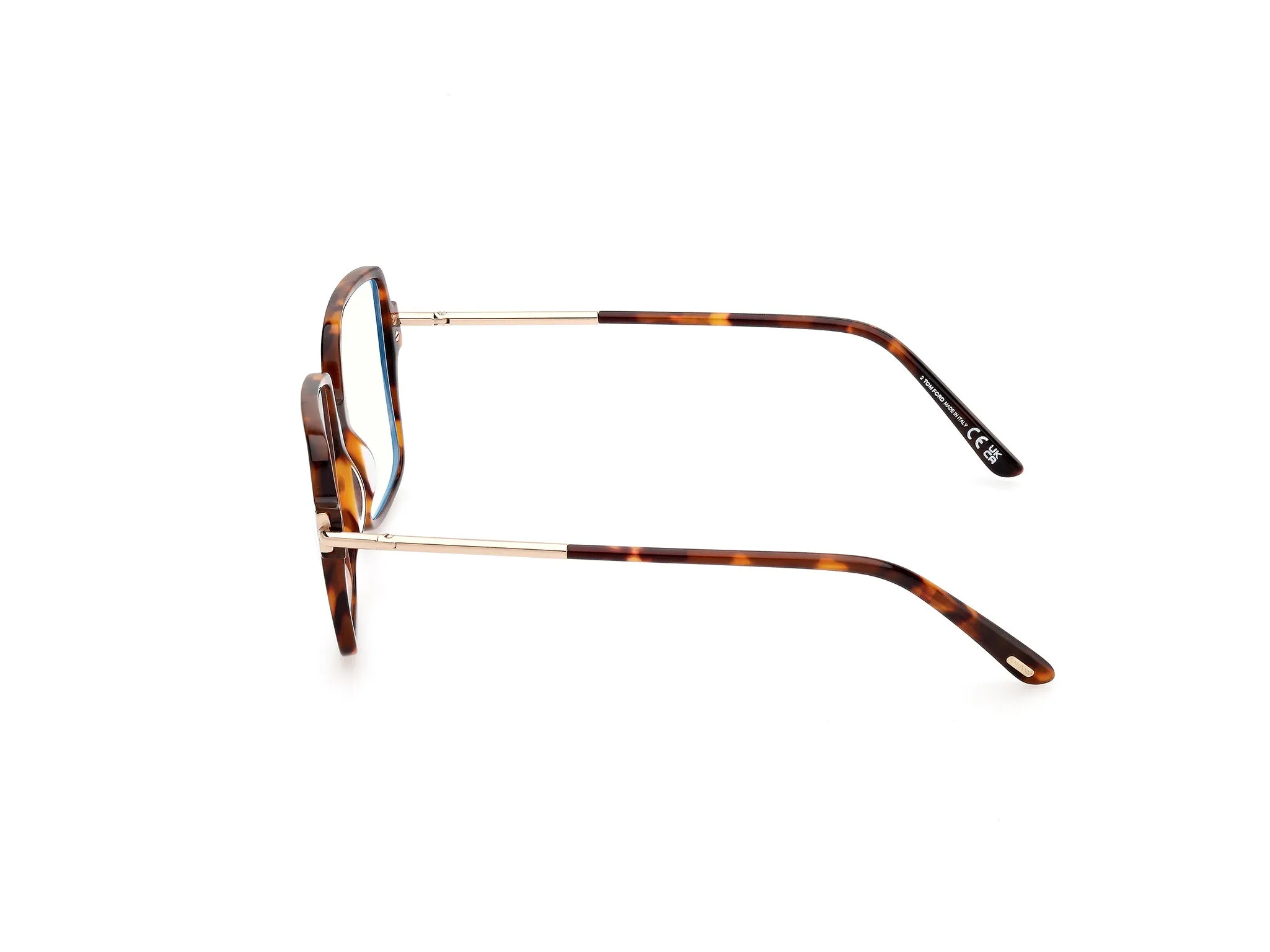 TOM FORD FT5915-B 52 Montature da vista Acetato Havana Squadrata Normale - immagine 2