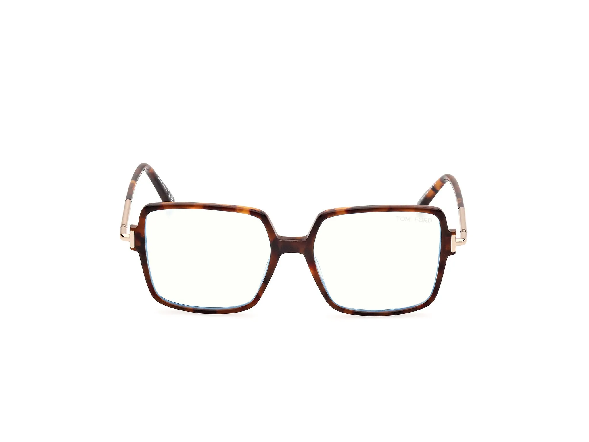 TOM FORD FT5915-B 52 Montature da vista Acetato Havana Squadrata Normale - immagine 3
