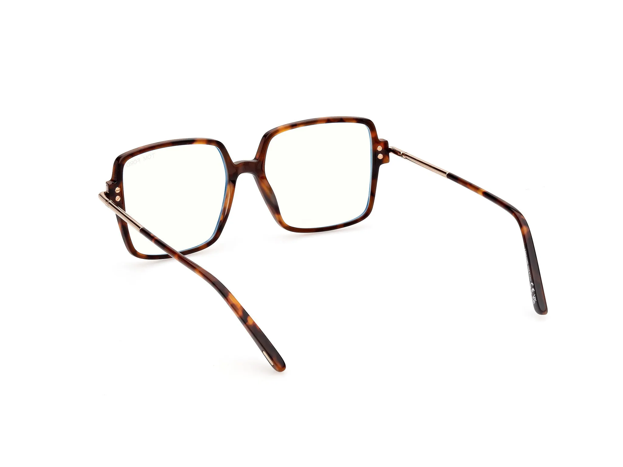 TOM FORD FT5915-B 52 Montature da vista Acetato Havana Squadrata Normale - immagine 4