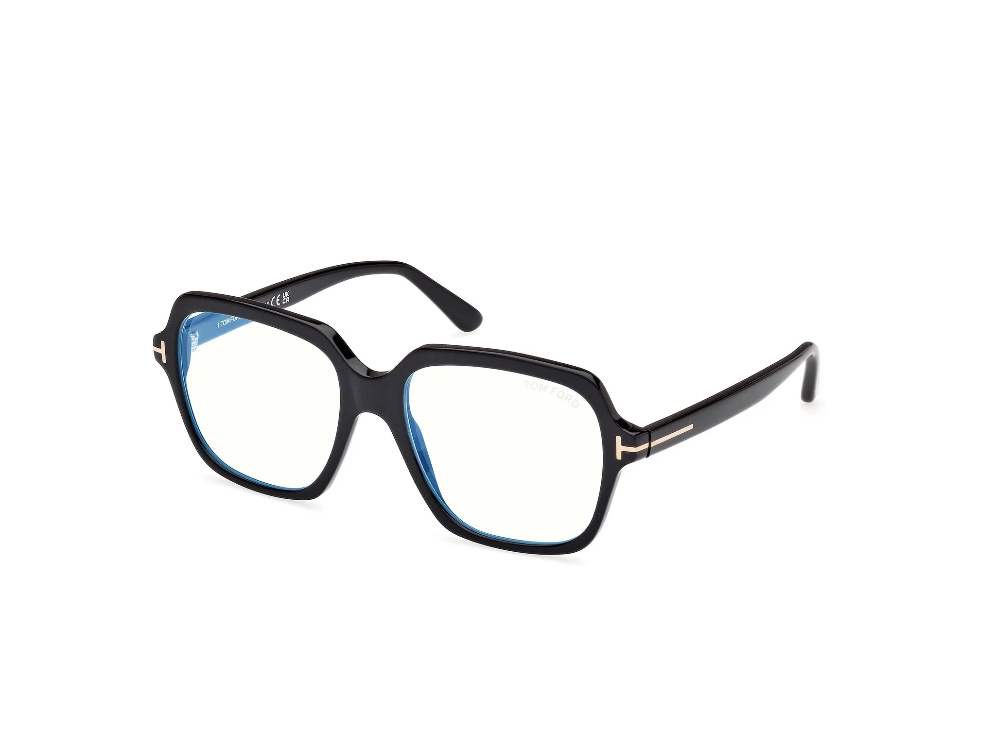 TOM FORD FT5908-B 1 Montature da vista Acetato Nero Geometrica Normale - immagine 1
