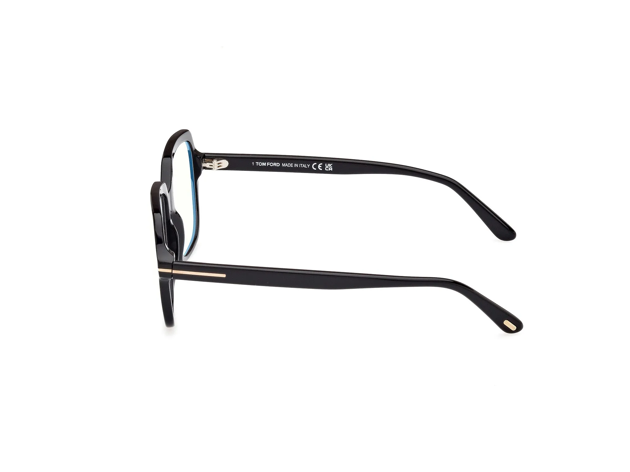 TOM FORD FT5908-B 1 Montature da vista Acetato Nero Geometrica Normale - immagine 2