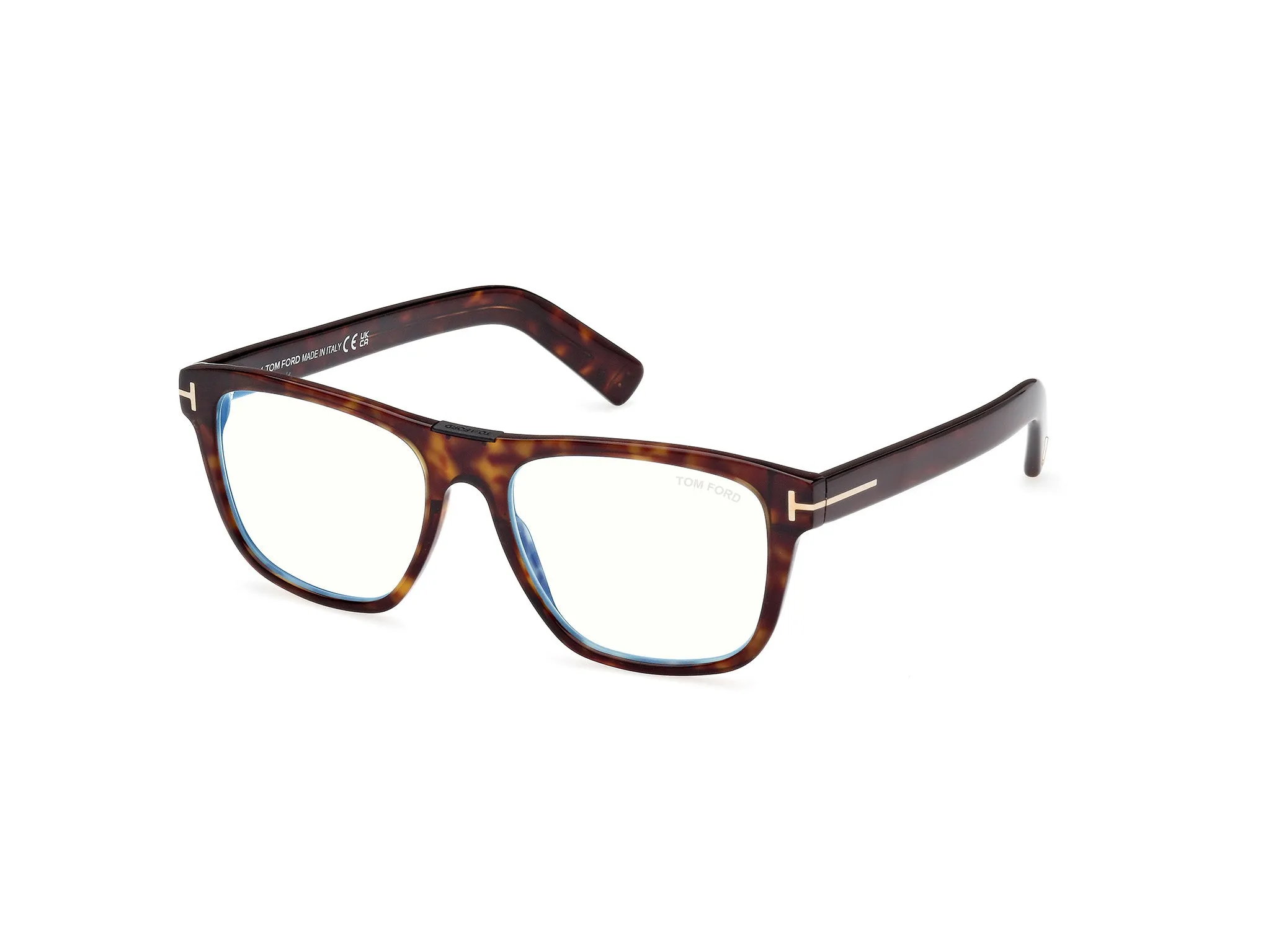 TOM FORD FT5902-B 52 Montature da vista Acetato Havana Squadrata Normale - immagine 1