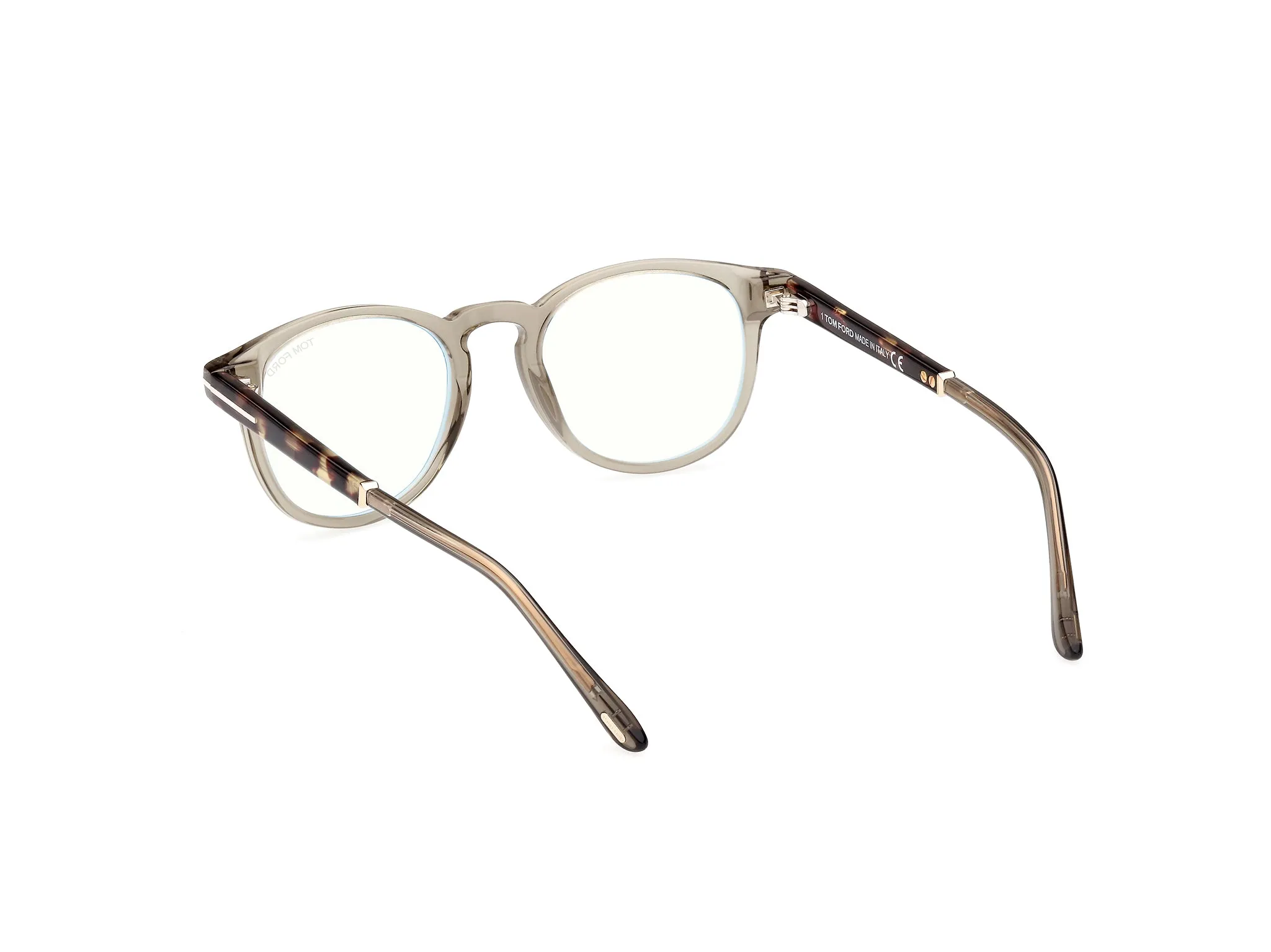TOM FORD FT5891-B 95 Montature da vista Acetato Verde Rotonda Normale - immagine 4