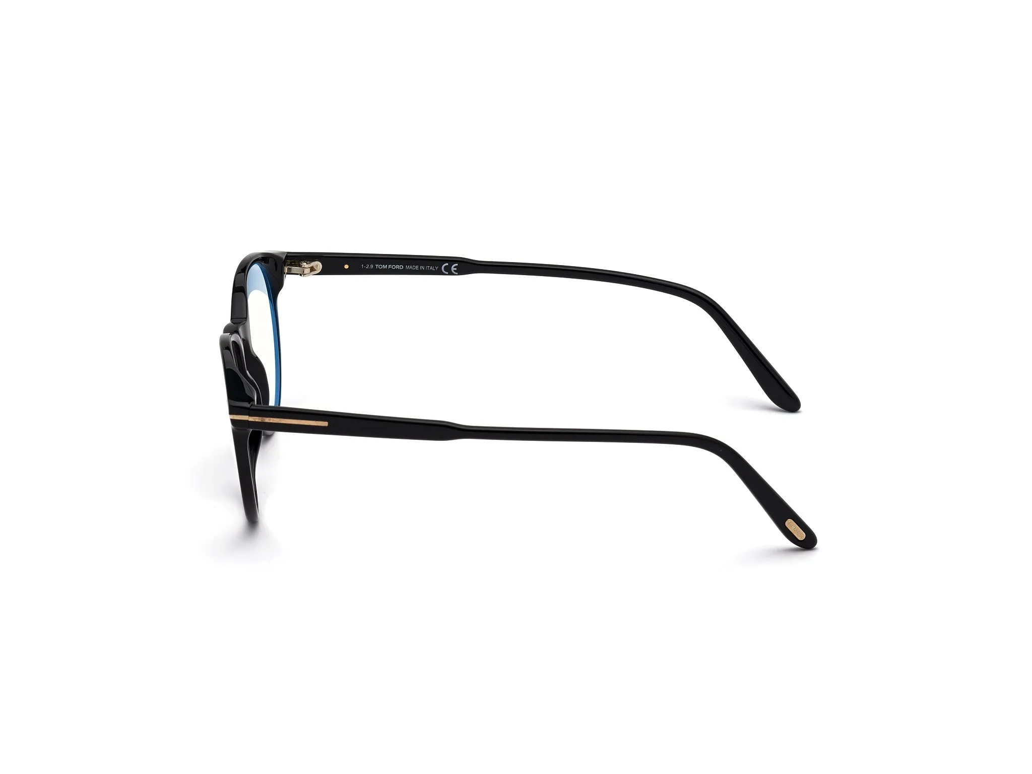 TOM FORD FT5695-B 1 Montature da vista Acetato Nero Rotonda Normale - immagine 2