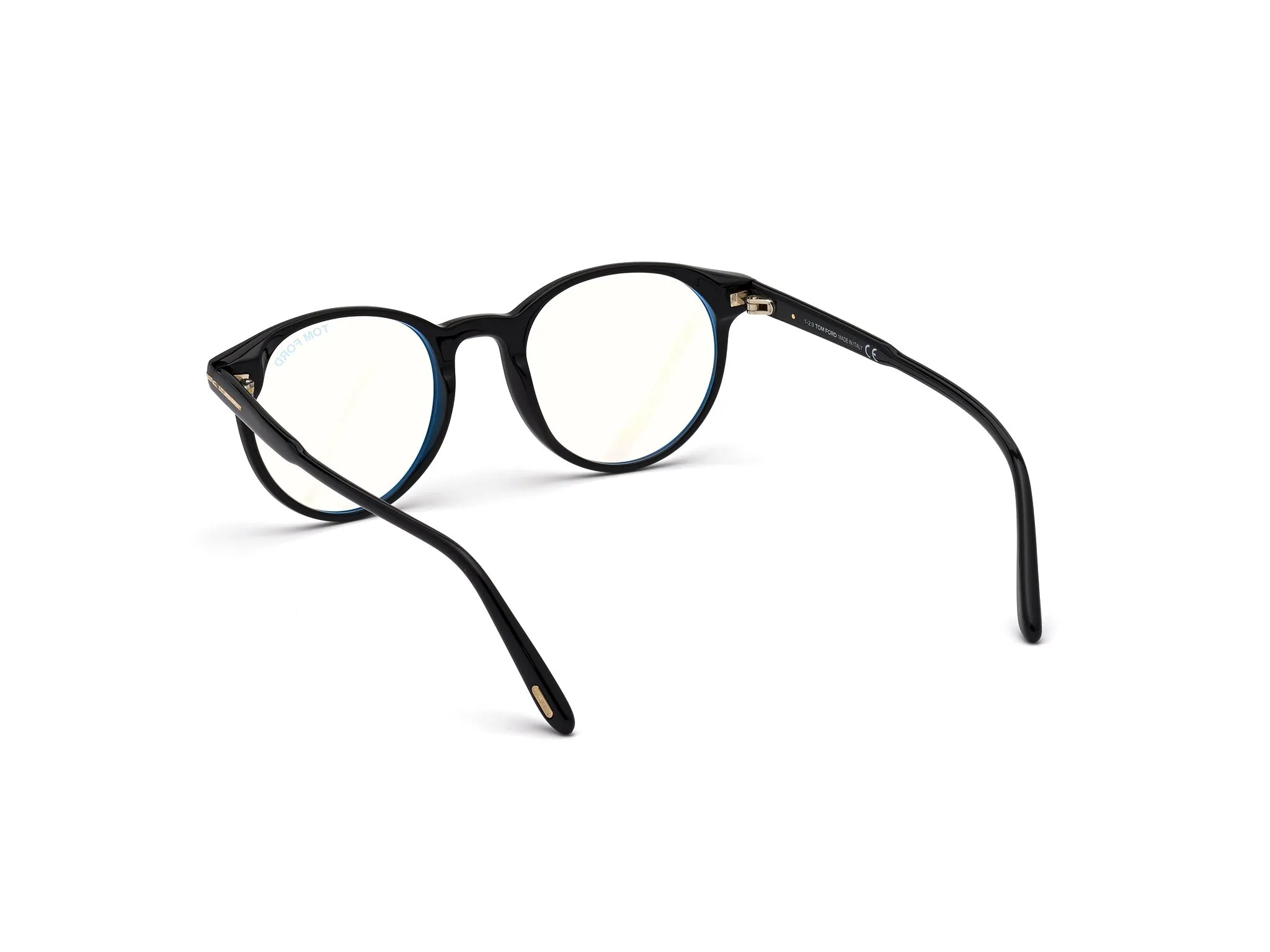 TOM FORD FT5695-B 1 Montature da vista Acetato Nero Rotonda Normale - immagine 4