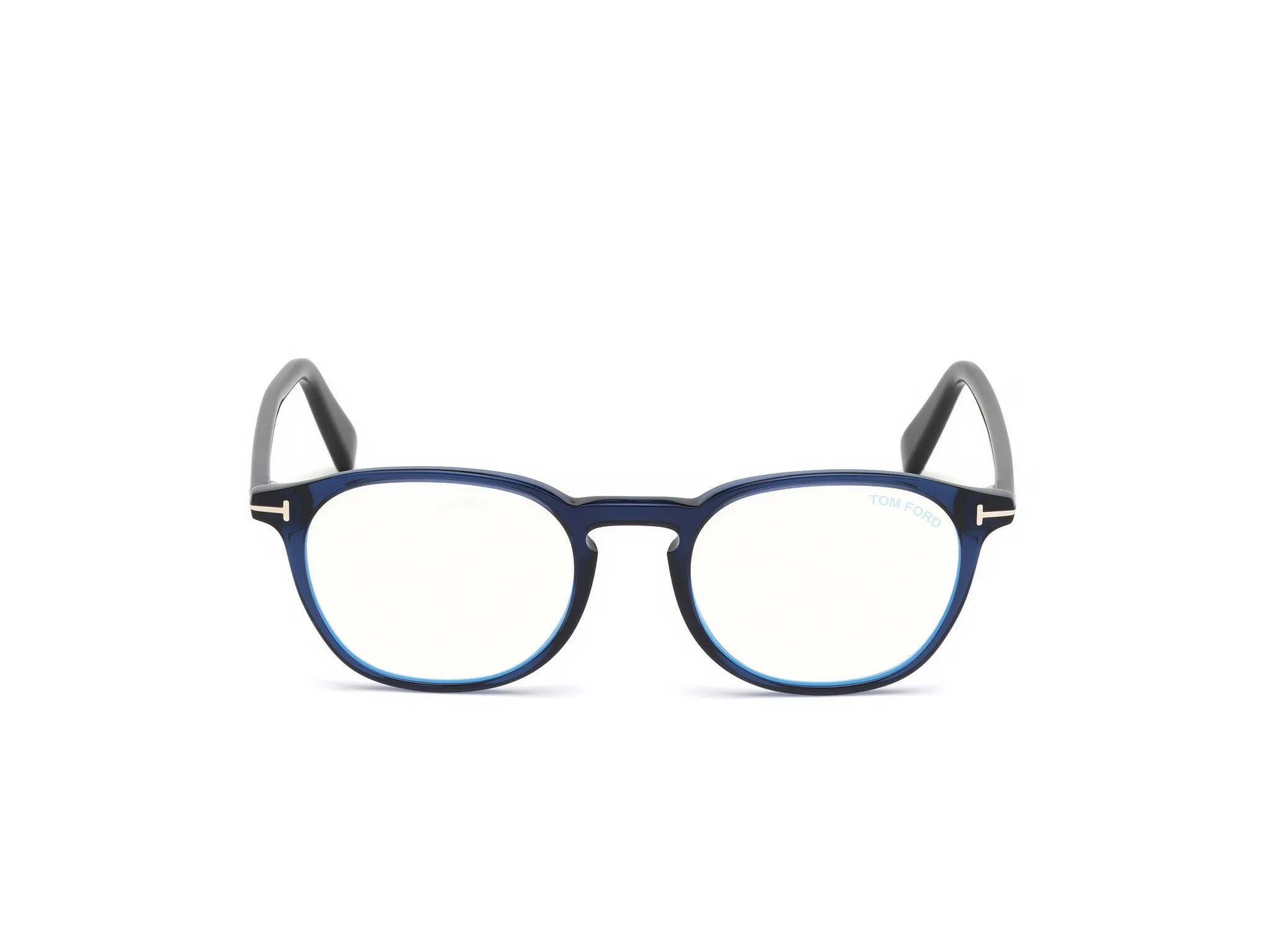 TOM FORD FT5583-B 90 Montature da vista Acetato Blu Geometrica Normale - immagine 3