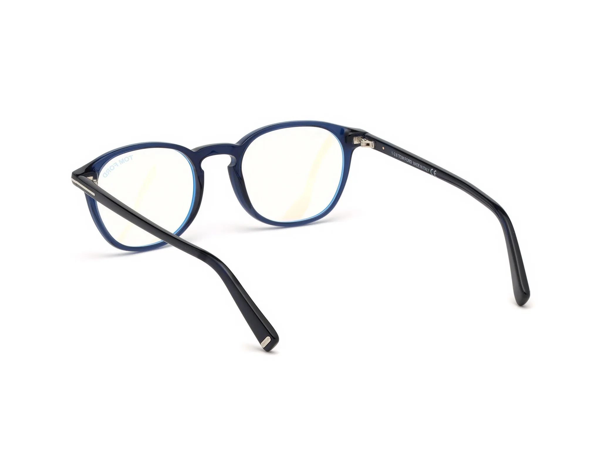 TOM FORD FT5583-B 90 Montature da vista Acetato Blu Geometrica Normale - immagine 4