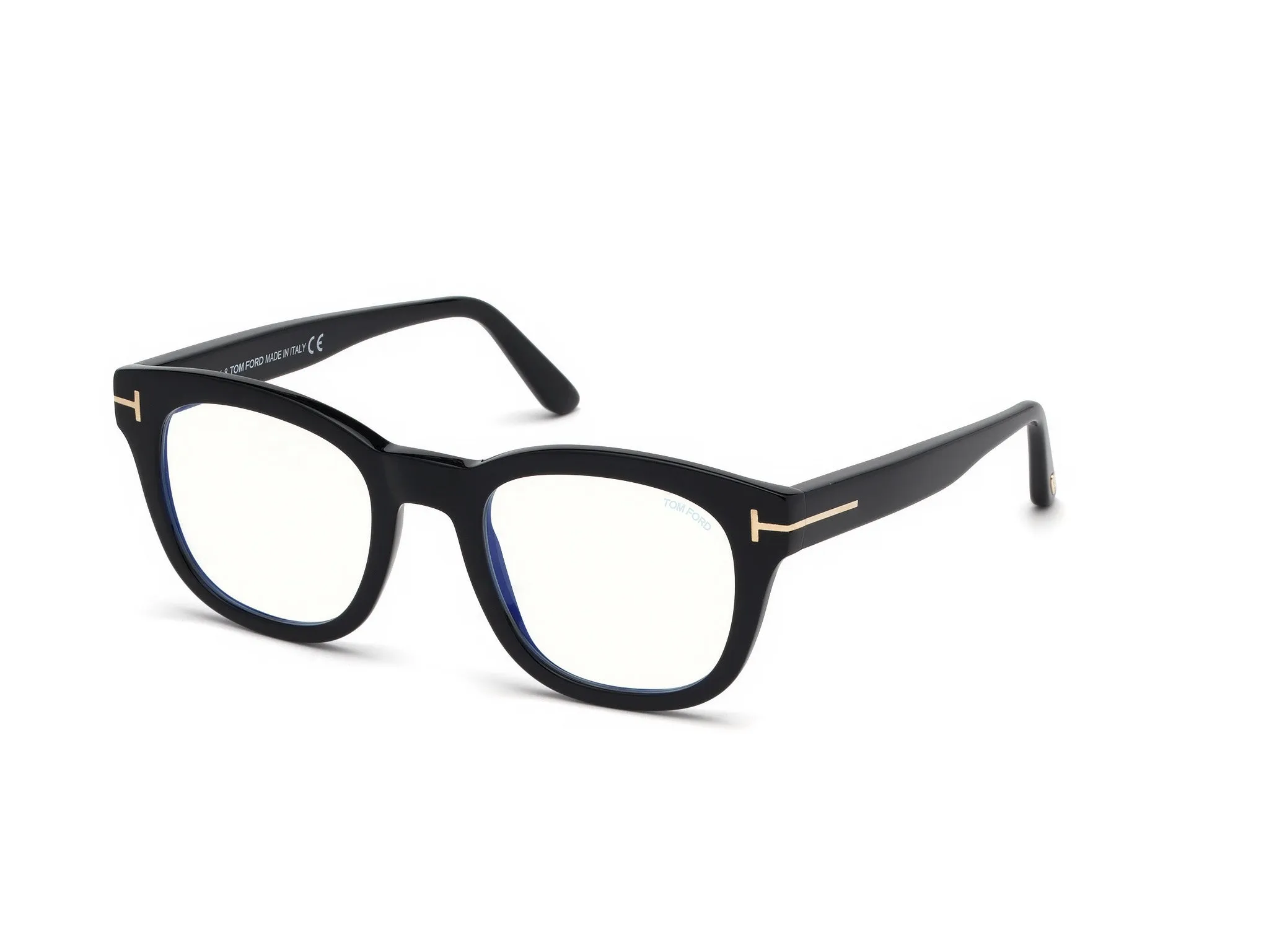 TOM FORD FT5542-B 1 Montature da vista Acetato Nero Rotonda Normale - immagine 1
