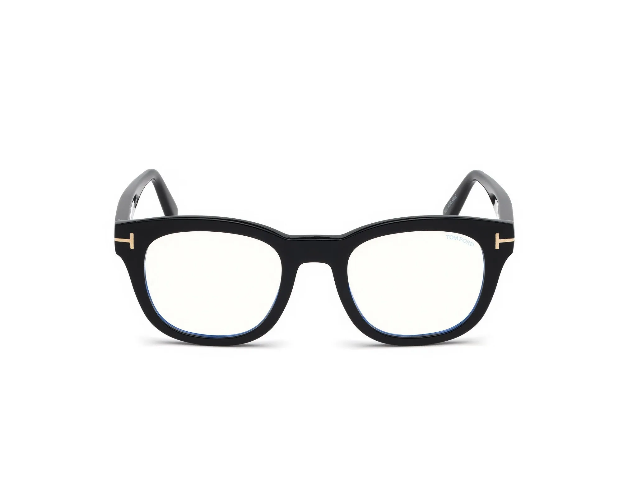 TOM FORD FT5542-B 1 Montature da vista Acetato Nero Rotonda Normale - immagine 3