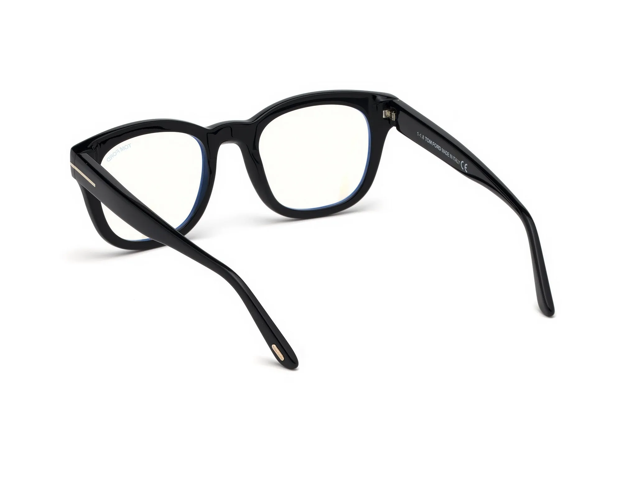 TOM FORD FT5542-B 1 Montature da vista Acetato Nero Rotonda Normale - immagine 4