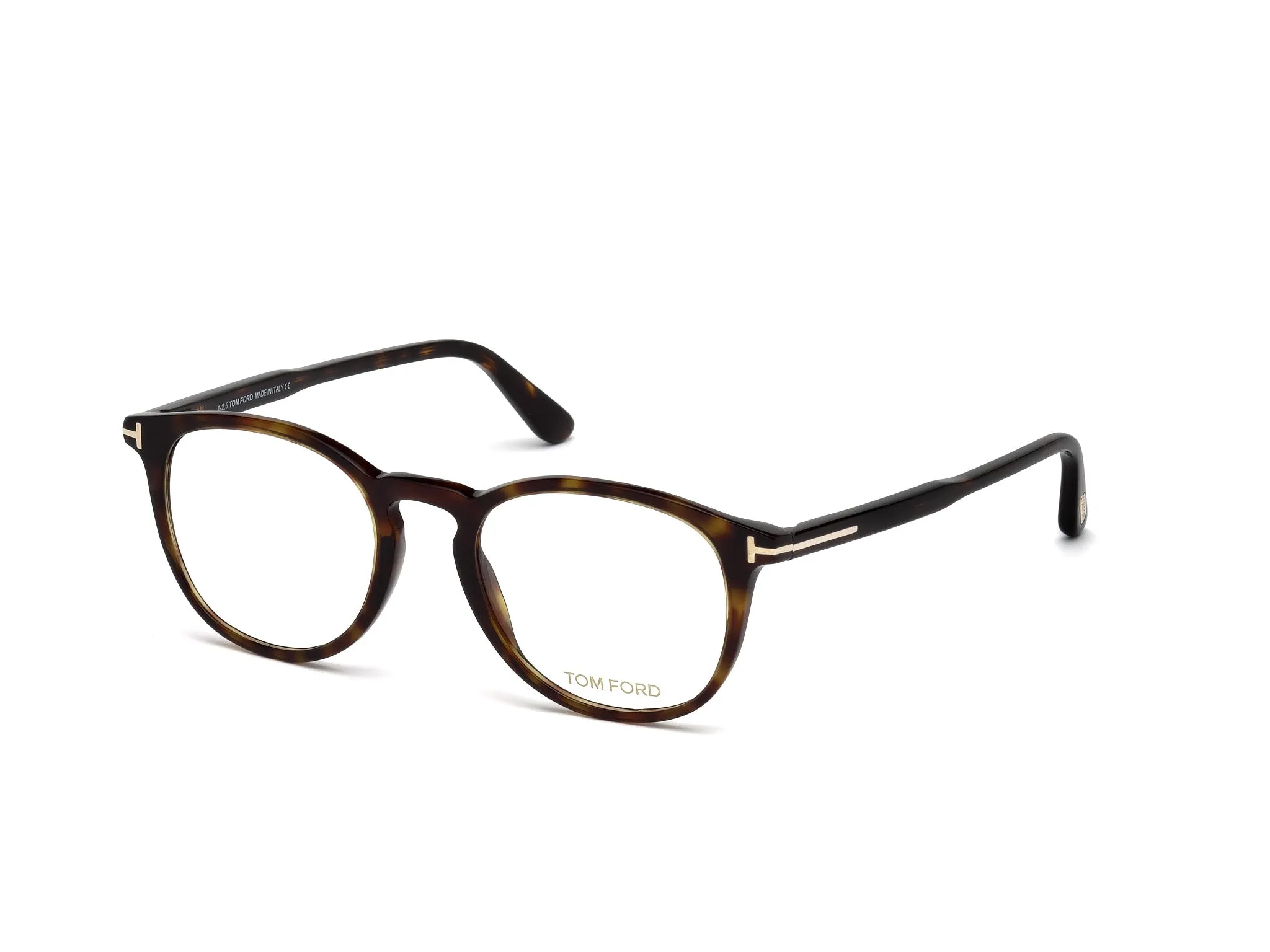 TOM FORD FT5401 52 Montature da vista Acetato Havana Rotonda Normale - immagine 1