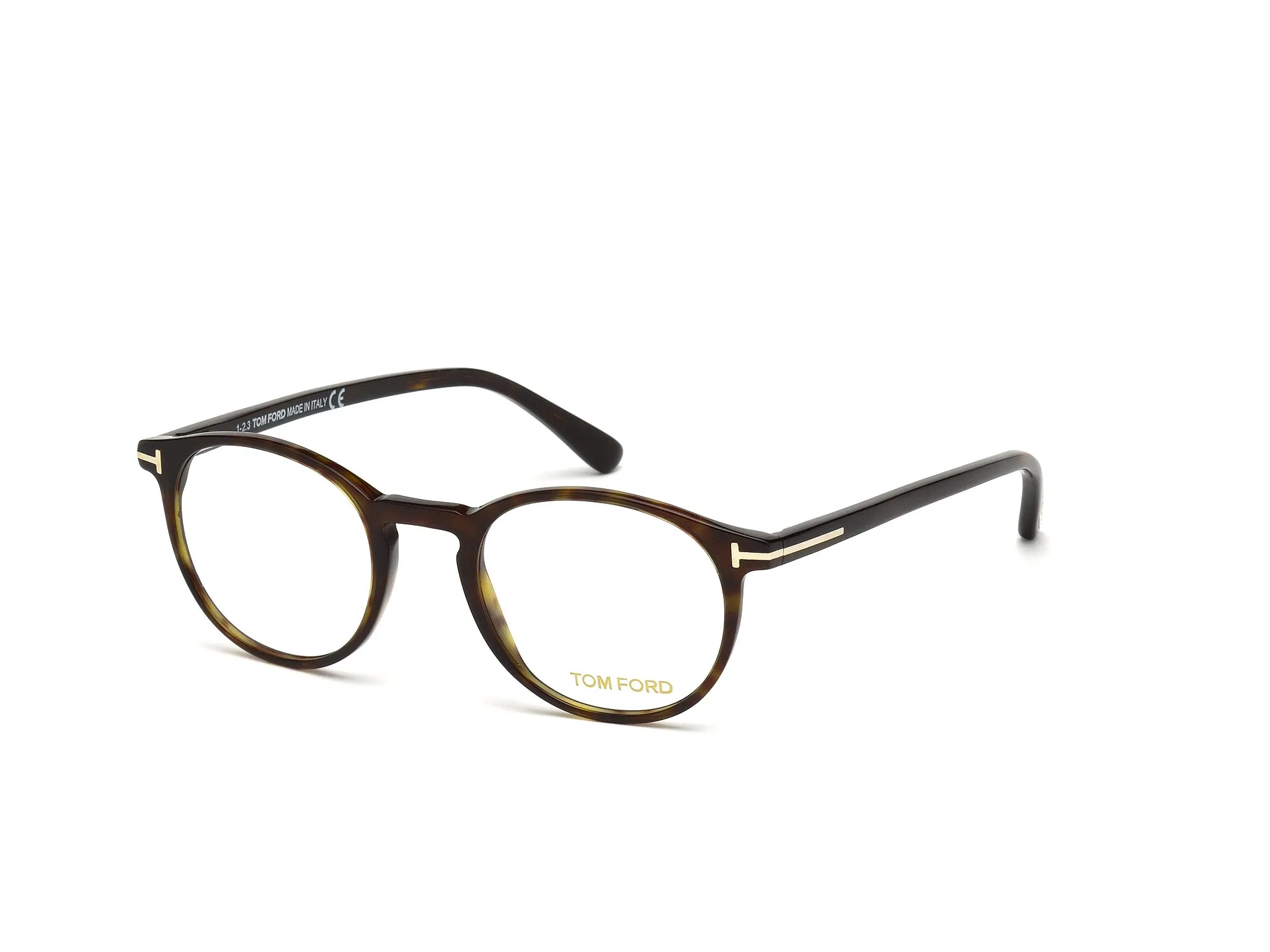 TOM FORD FT5294 52 Montature da vista Acetato Havana Rotonda Normale - immagine 1