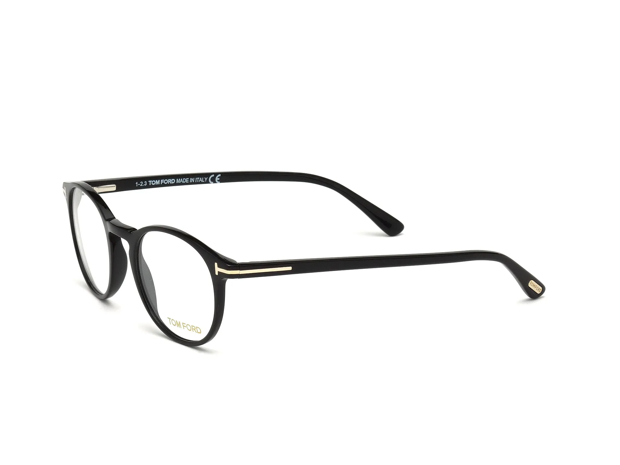TOM FORD FT5294 1 Montature da vista Acetato Nero Rotonda Normale - immagine 2