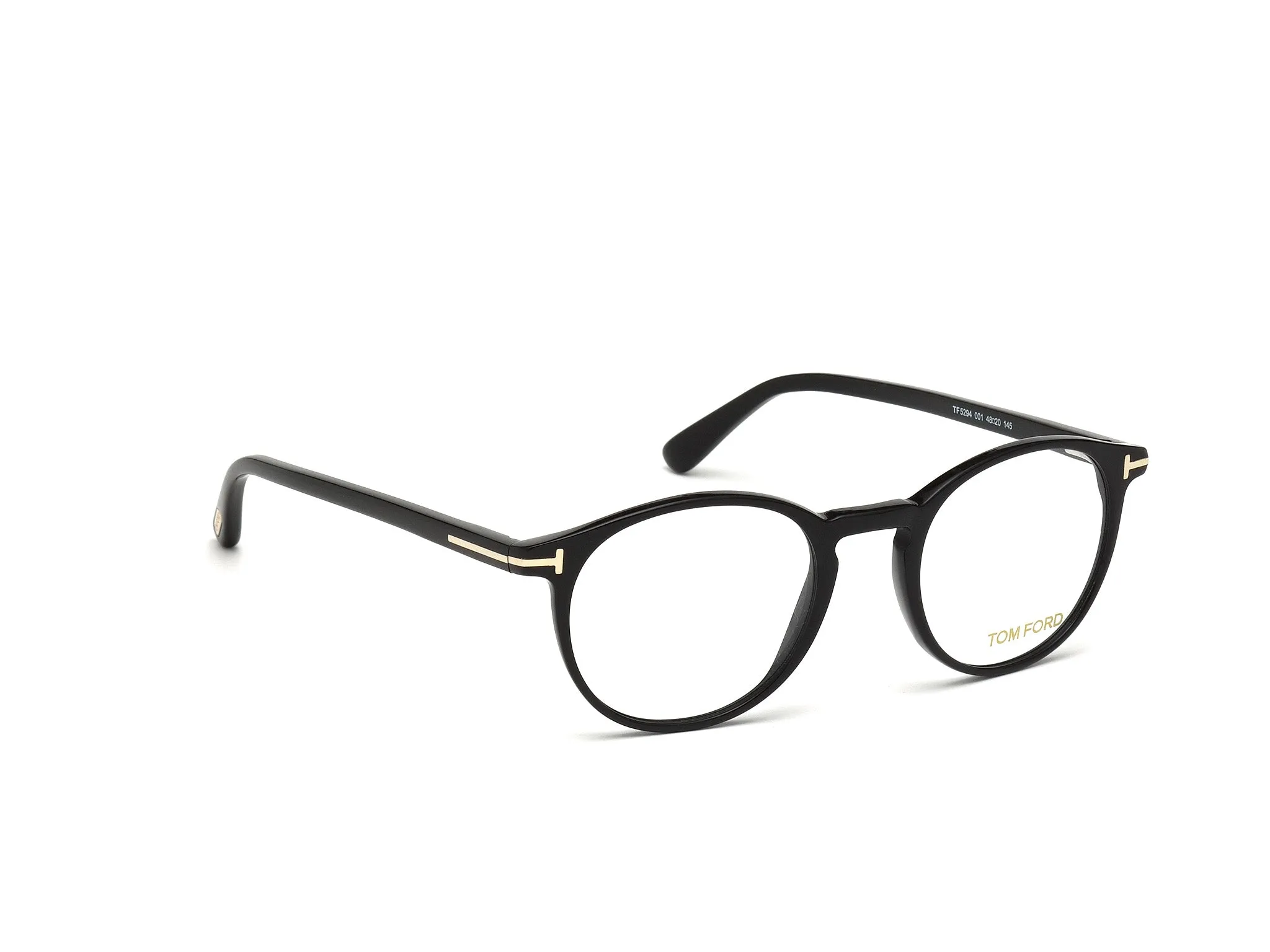 TOM FORD FT5294 1 Montature da vista Acetato Nero Rotonda Normale - immagine 3