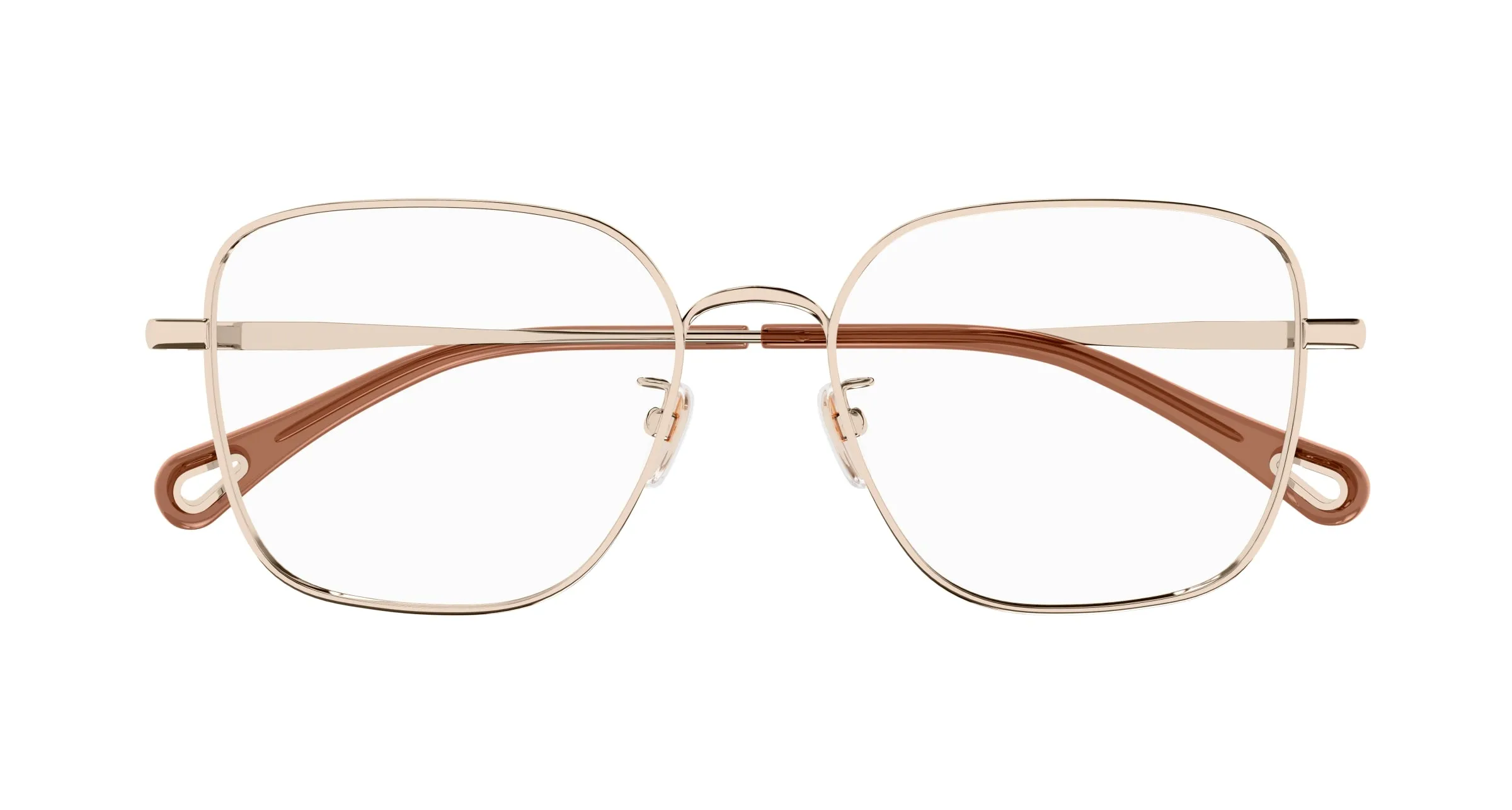 Chloé CH0214OA 003 Montature da vista Metallo Oro Squadrata - immagine 2