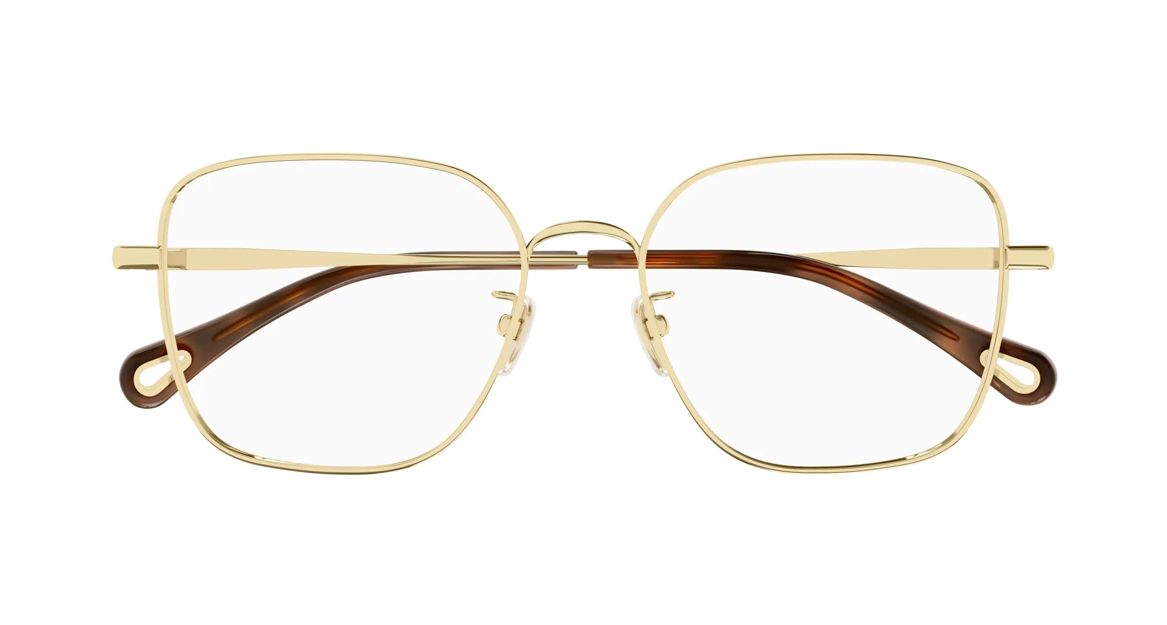 Chloé CH0214OA 001 Montature da vista Metallo Oro Squadrata - immagine 2