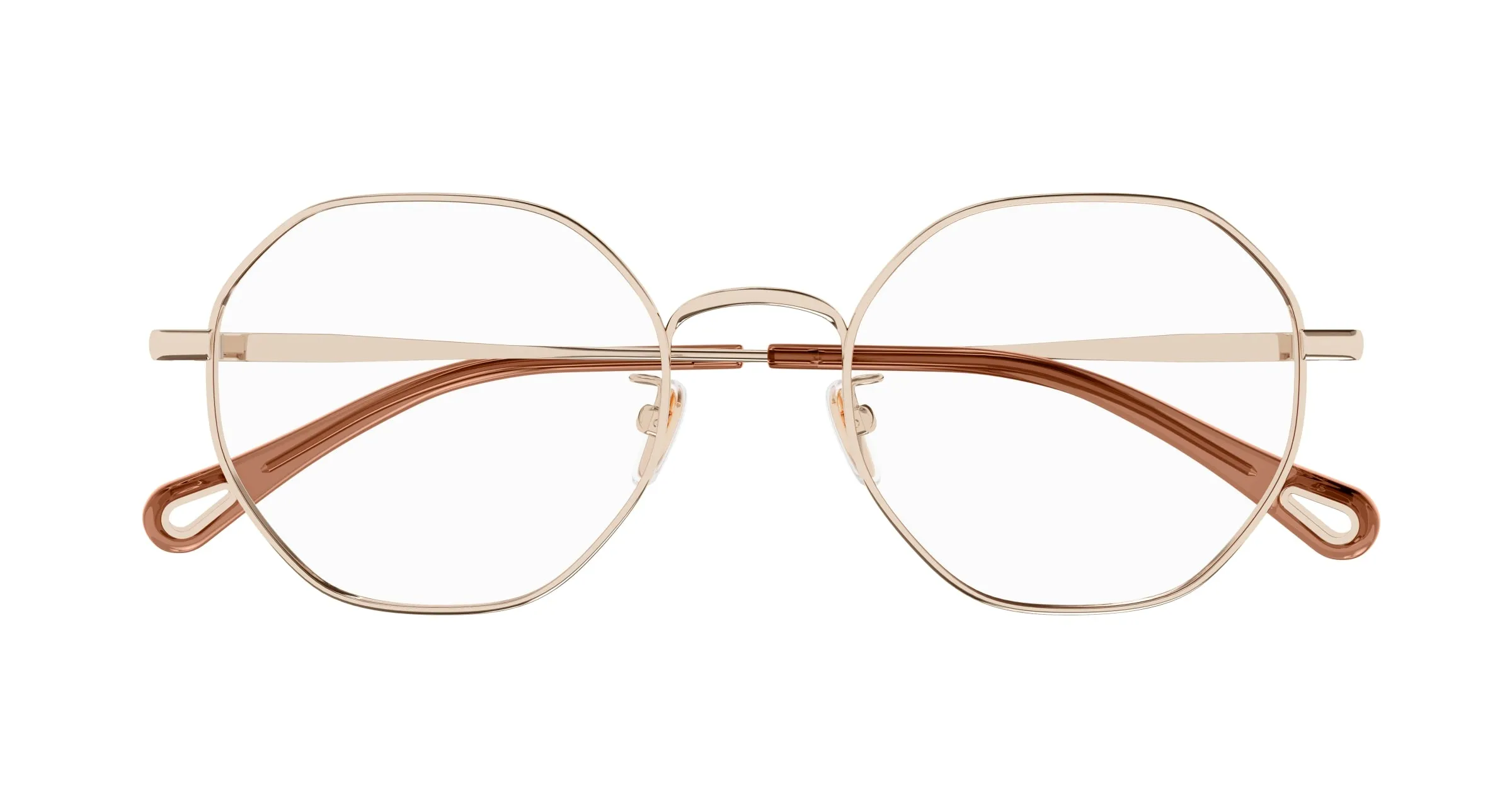 Chloé CH0215OA 003 Montature da vista Metallo Oro Rotonda - immagine 2