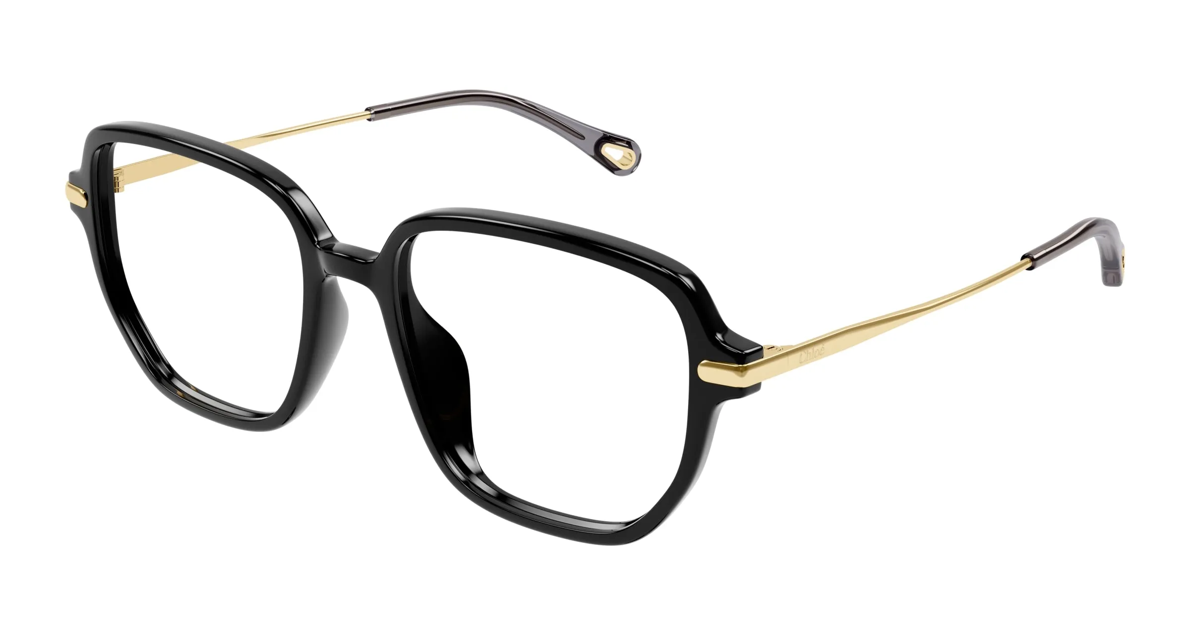 Chloé CH0218OA 001 Montature da vista Acetato Nero Squadrata - immagine 1