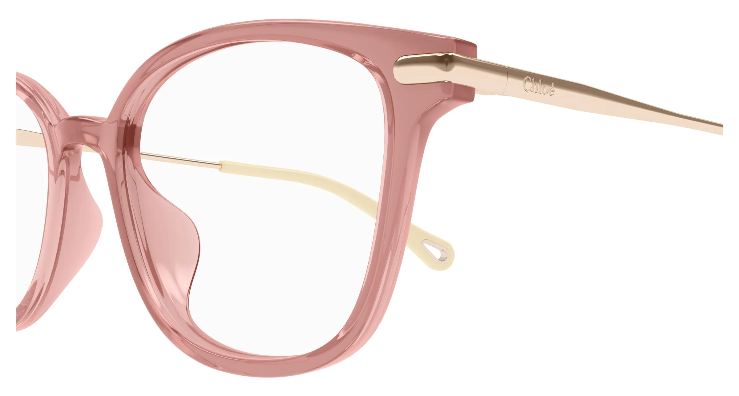 Chloé CH0219OA 003 Montature da vista Acetato Marrone Cat Eye - immagine 3