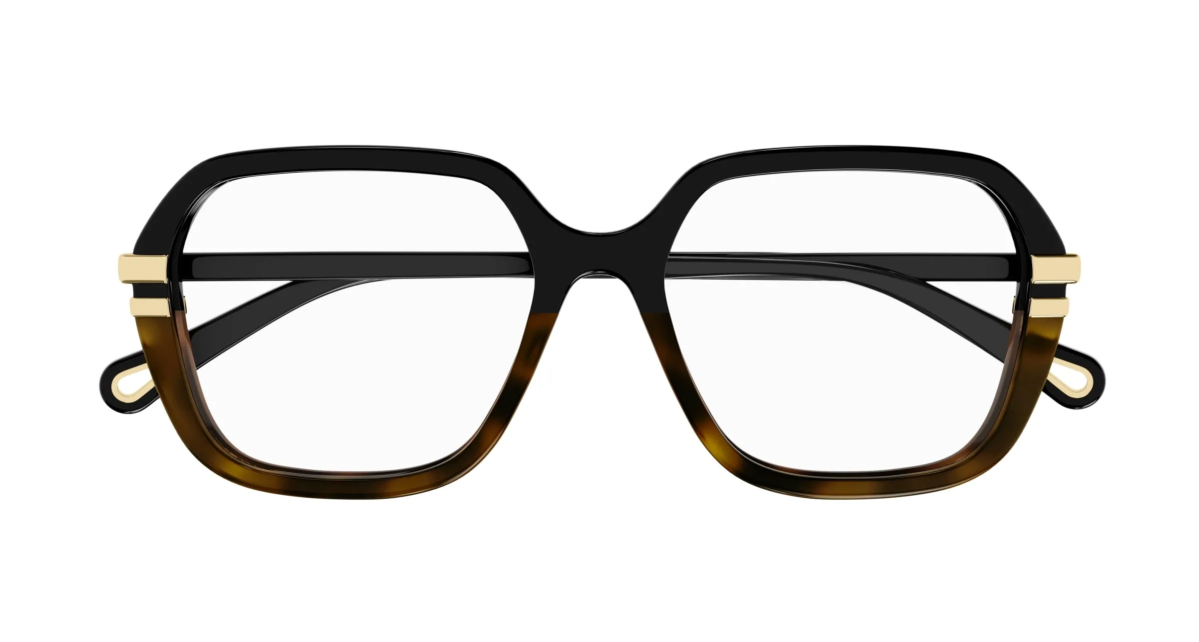 Chloé CH0205O 003 Montature da vista Acetato Nero Squadrata - immagine 2