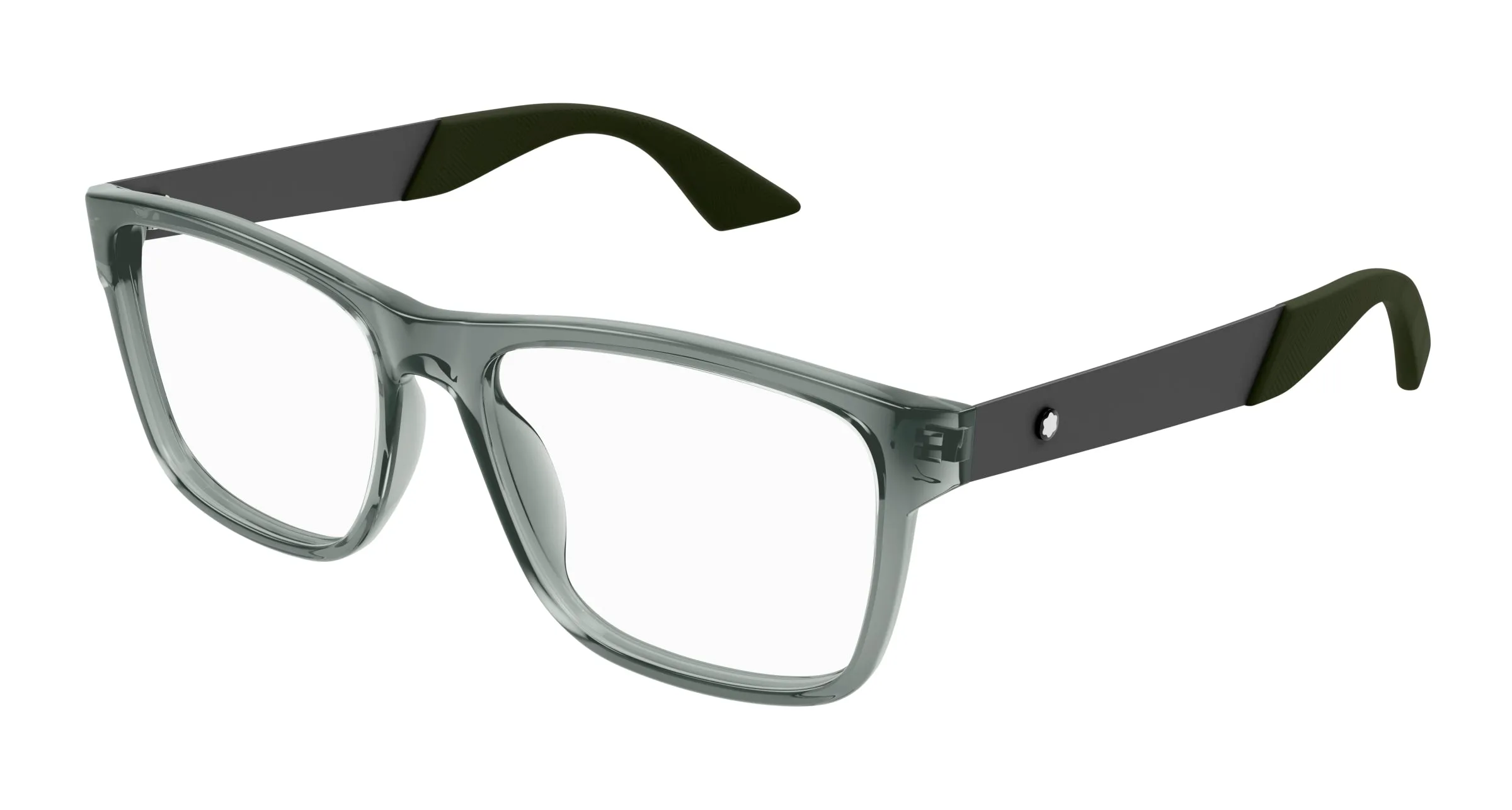 Montblanc MB0300O 003 Montature da vista Acetato Grigio Squadrata - immagine 1