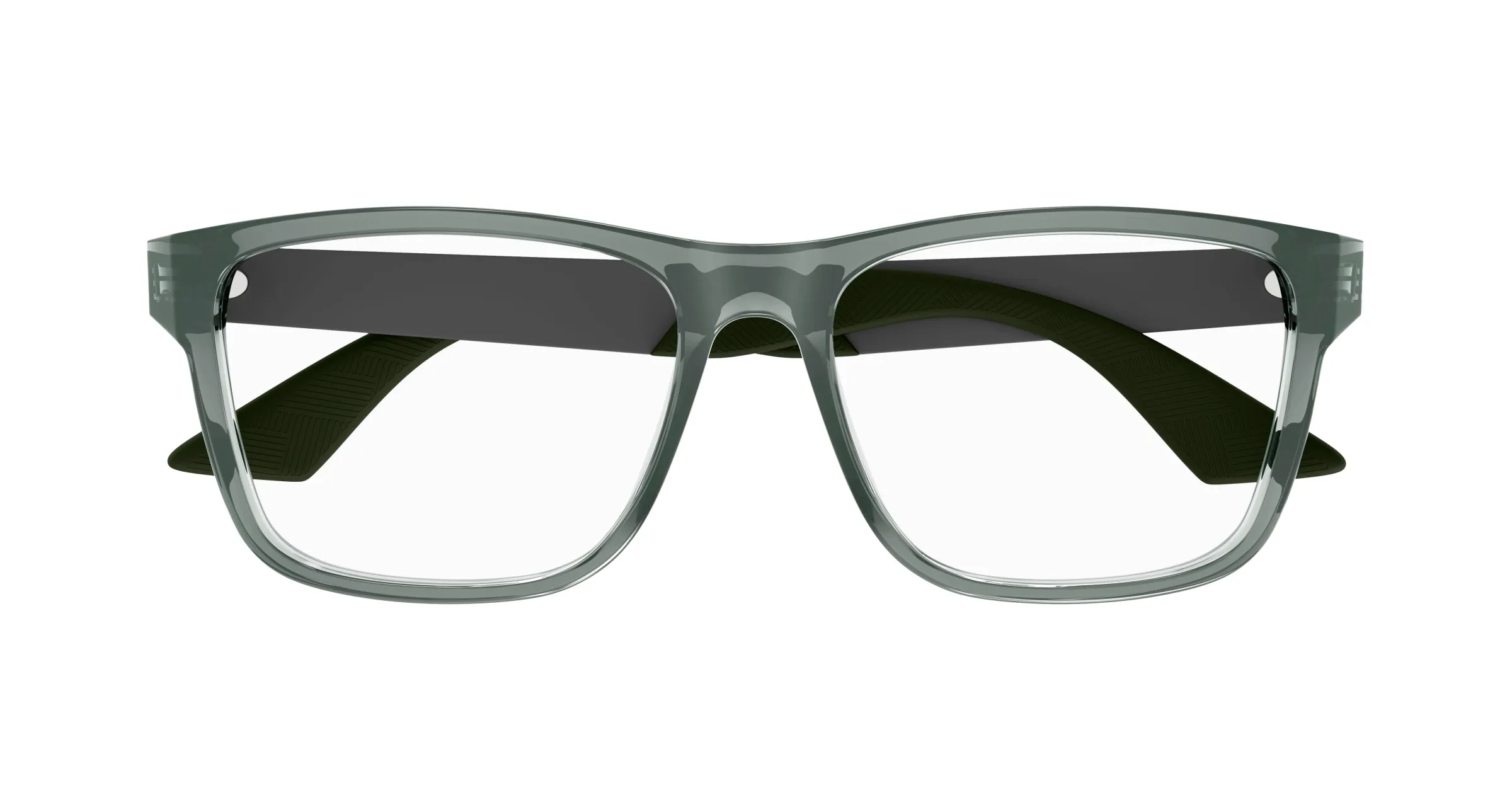 Montblanc MB0300O 003 Montature da vista Acetato Grigio Squadrata - immagine 2