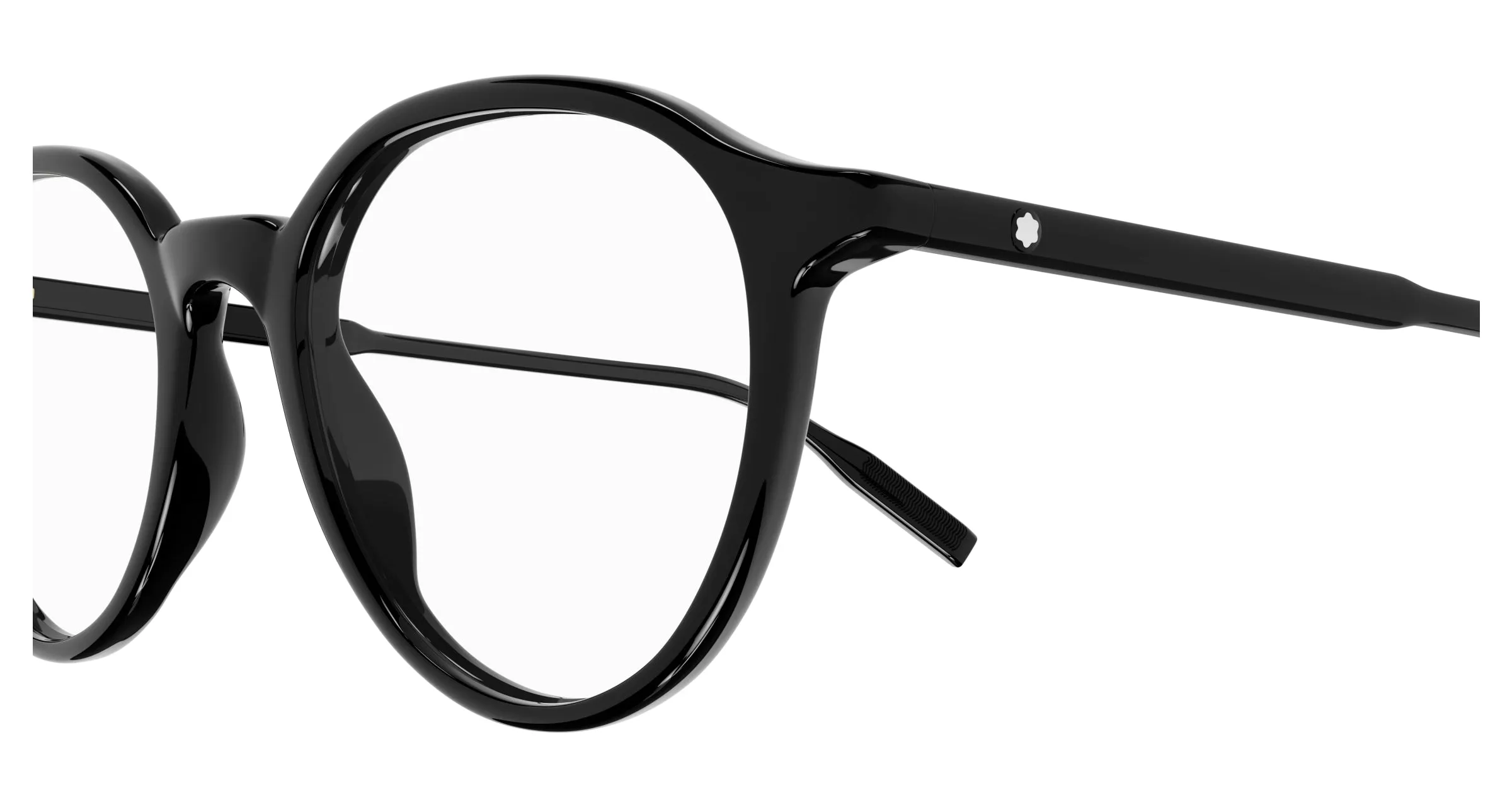 Montblanc MB0291O 001 Montature da vista Acetato Nero Rotonda - immagine 3