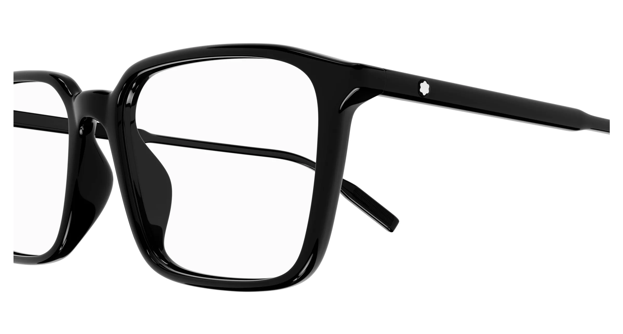 Montblanc MB0293OA 001 Montature da vista Acetato Nero Squadrata - immagine 3