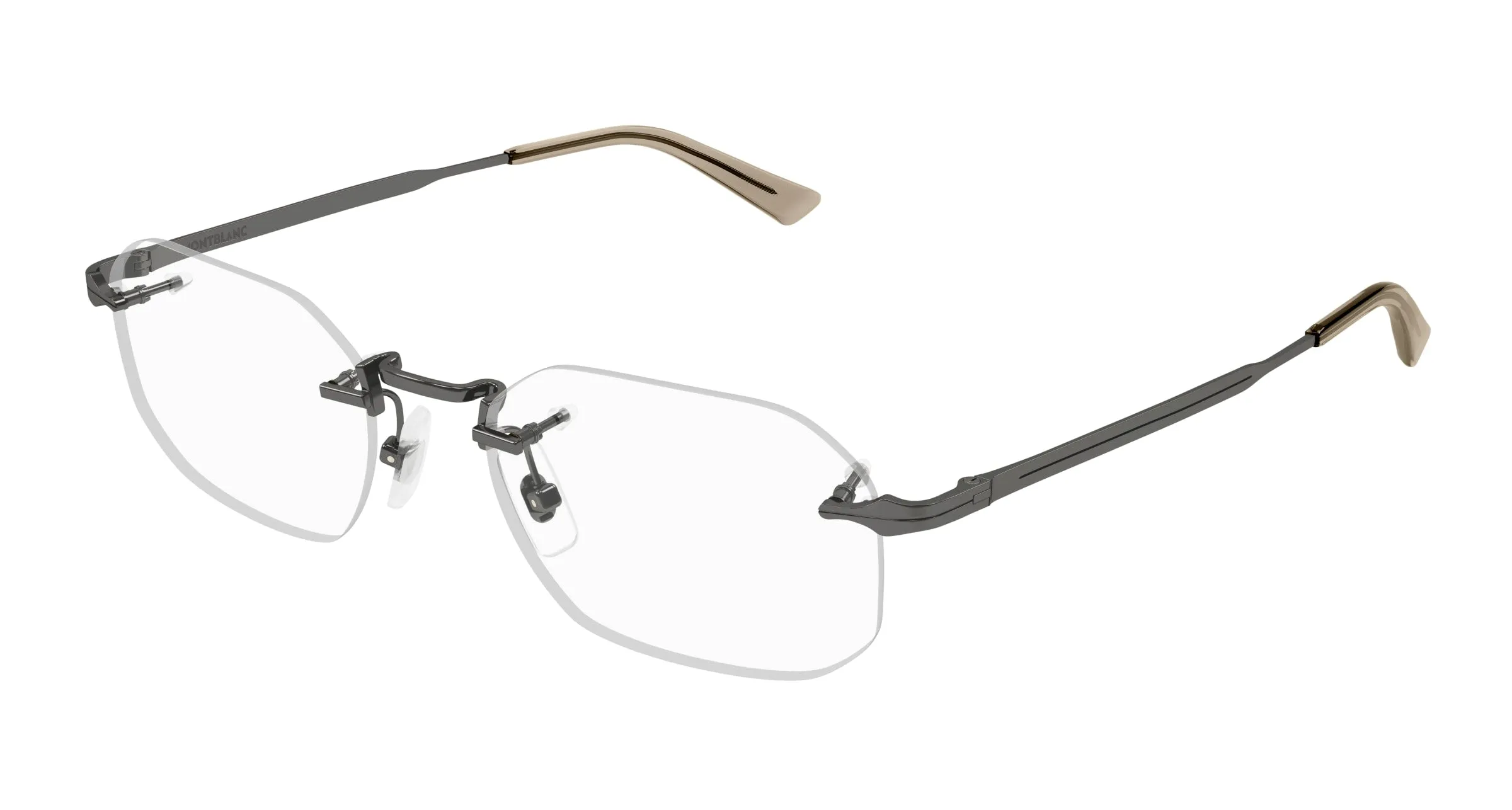 Montblanc MB0307O 002 Montature da vista Metallo Canna di fucile Squadrata - immagine 1