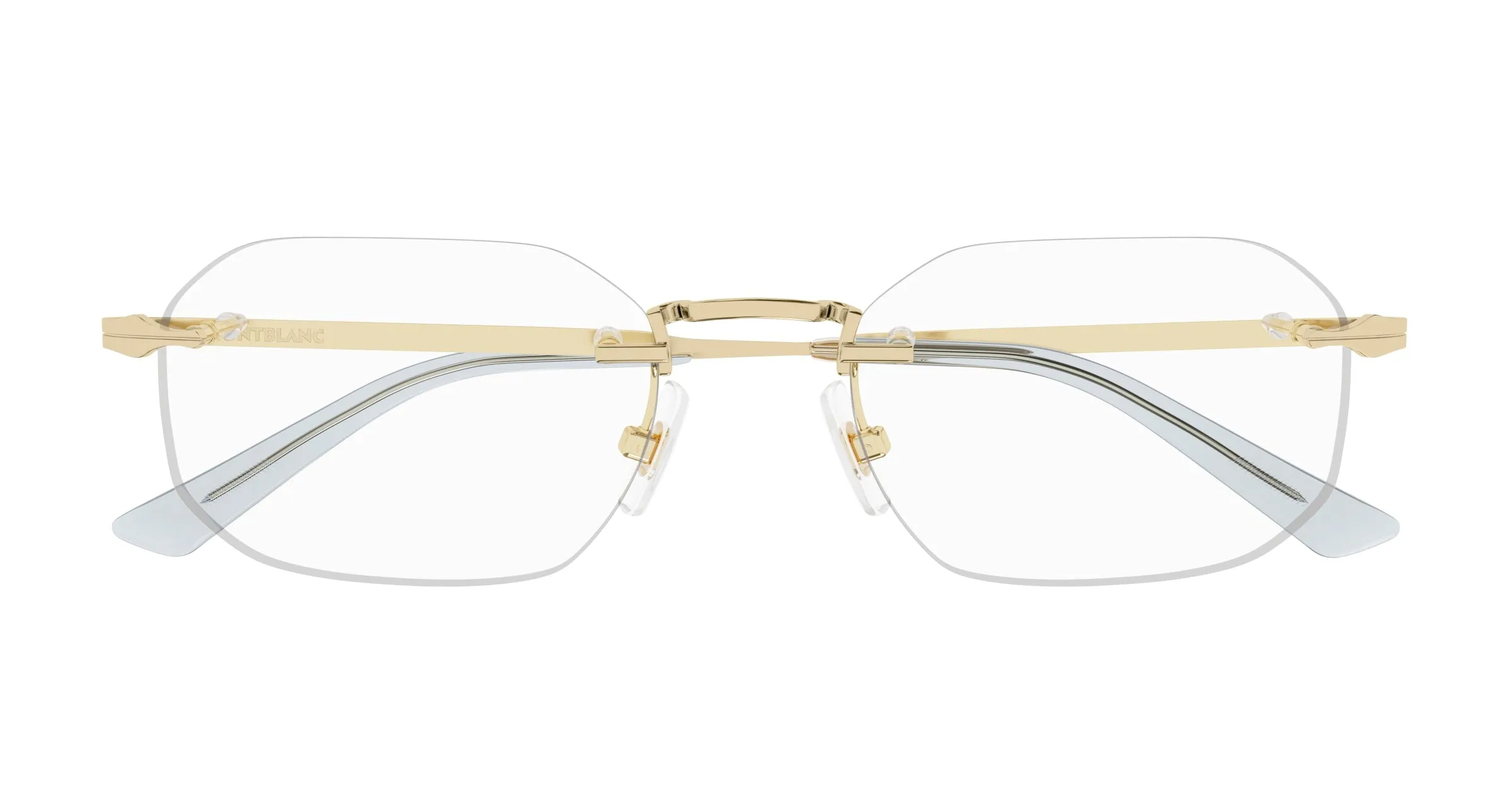 Montblanc MB0307O 001 Montature da vista Metallo Oro Squadrata - immagine 2