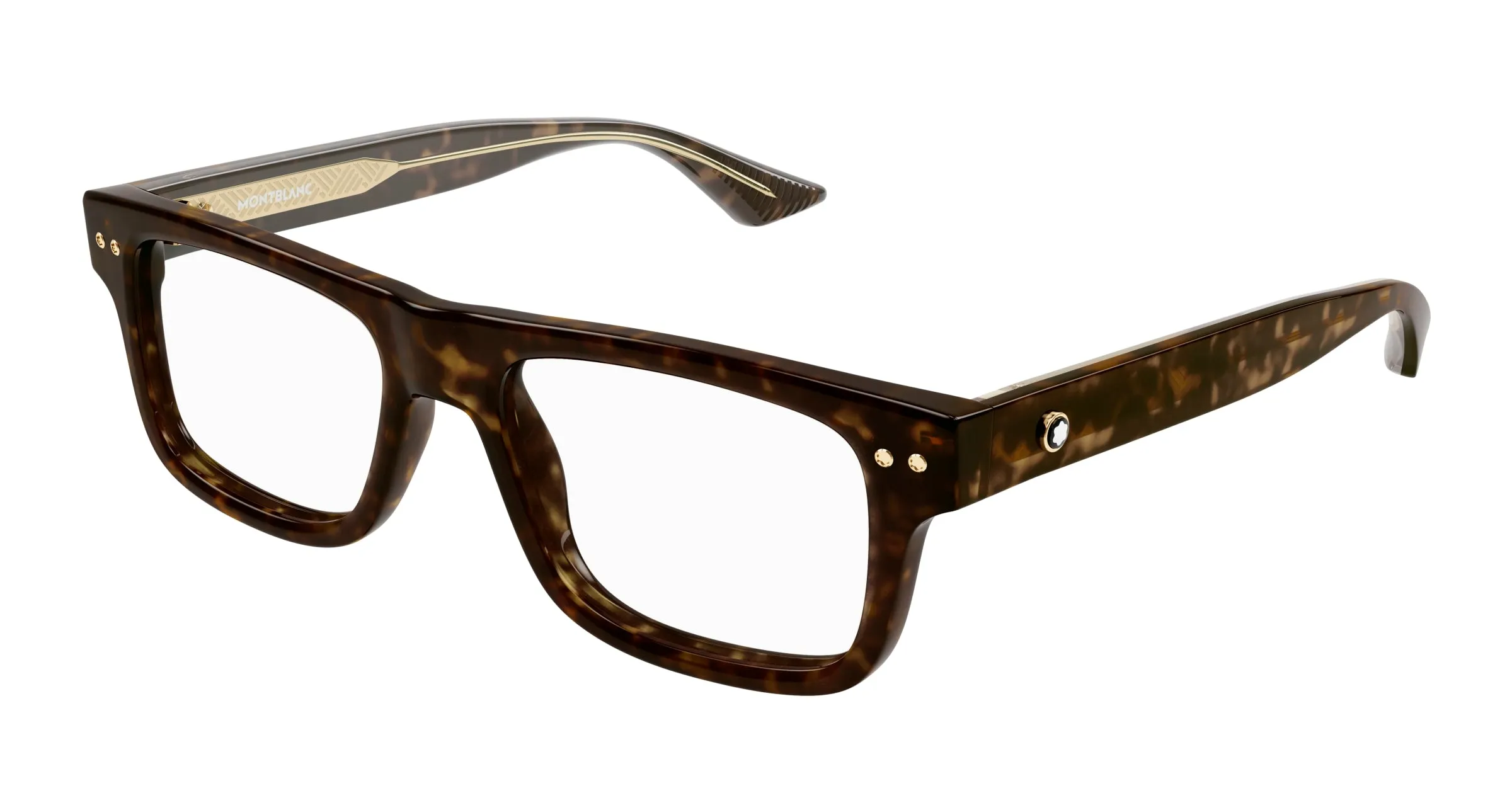 Montblanc MB0289O 006 Montature da vista Acetato Havana Squadrata - immagine 1