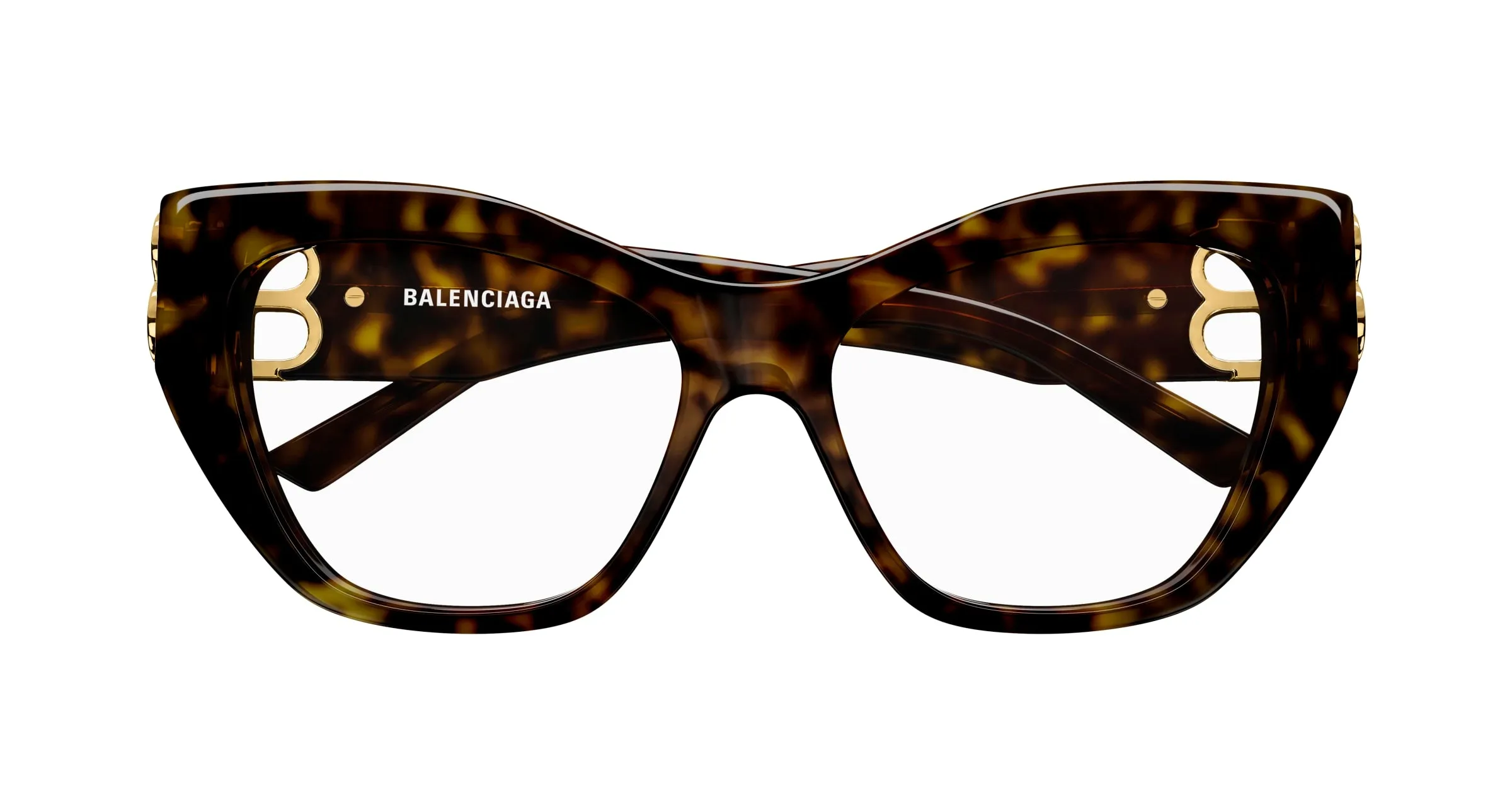 Balenciaga BB0312O 002 Montature da vista Acetato Havana Cat Eye - immagine 2