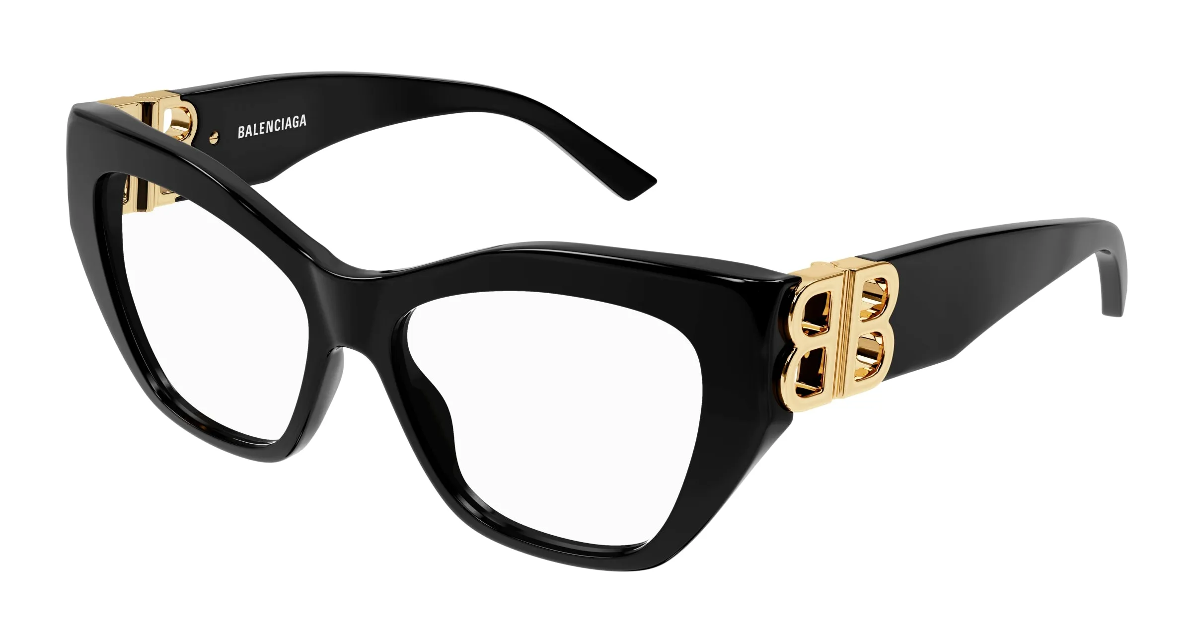 Balenciaga BB0312O 001 Montature da vista Acetato Nero Cat Eye - immagine 1