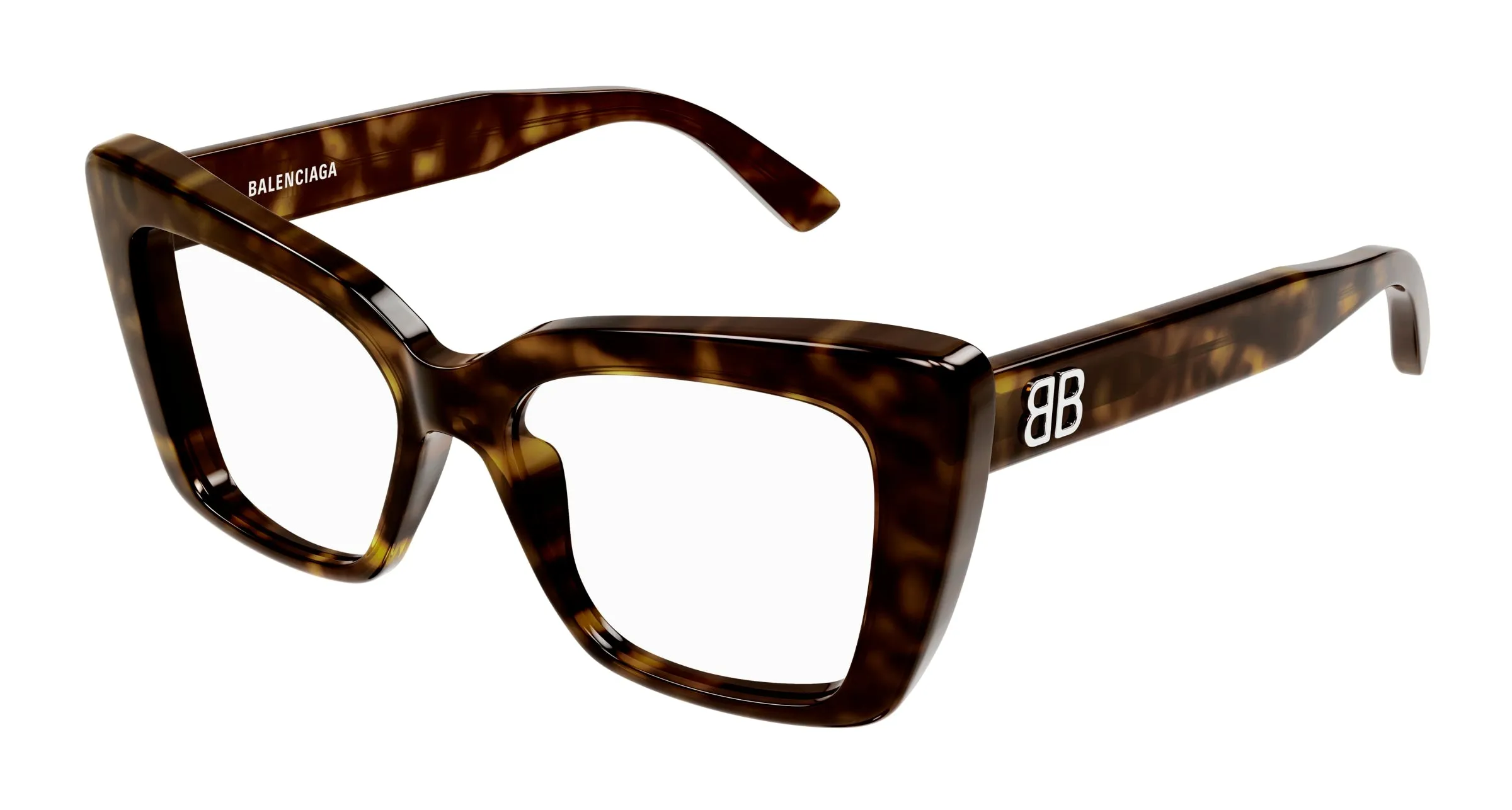 Balenciaga BB0297O 002 Montature da vista Acetato Havana Farfalla - immagine 1