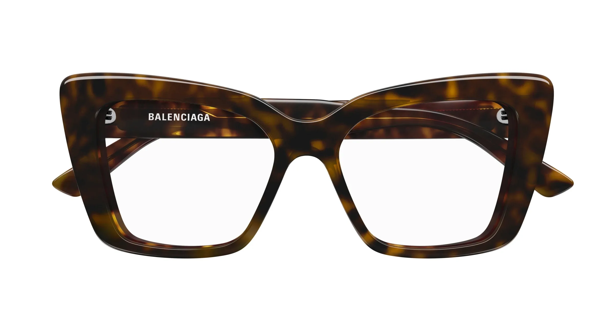 Balenciaga BB0297O 002 Montature da vista Acetato Havana Farfalla - immagine 2
