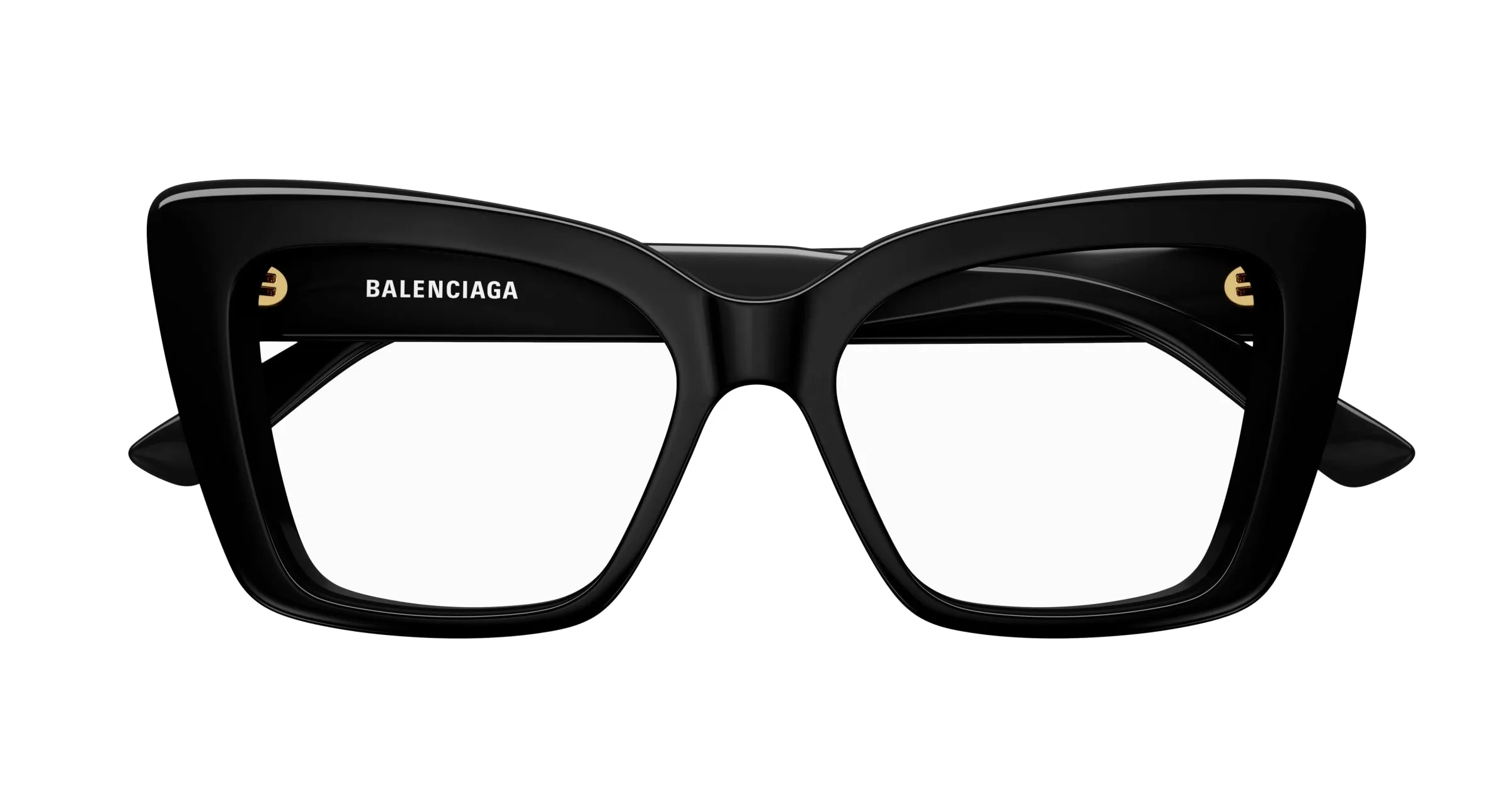 Balenciaga BB0297O 001 Montature da vista Acetato Nero Farfalla - immagine 2