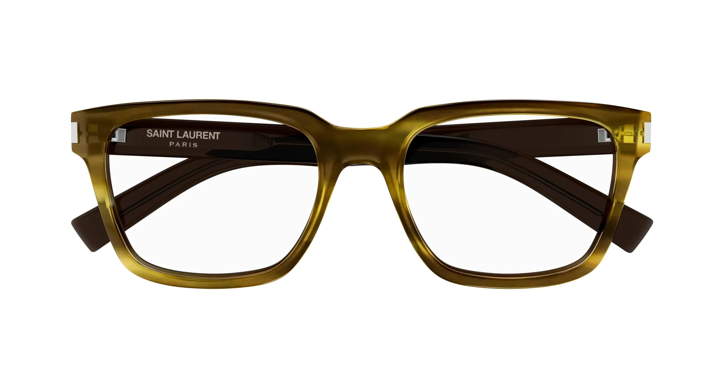SAINT LAURENT SL 621 006 Montature da vista Acetato Havana Trasparente Squadrata - immagine 2