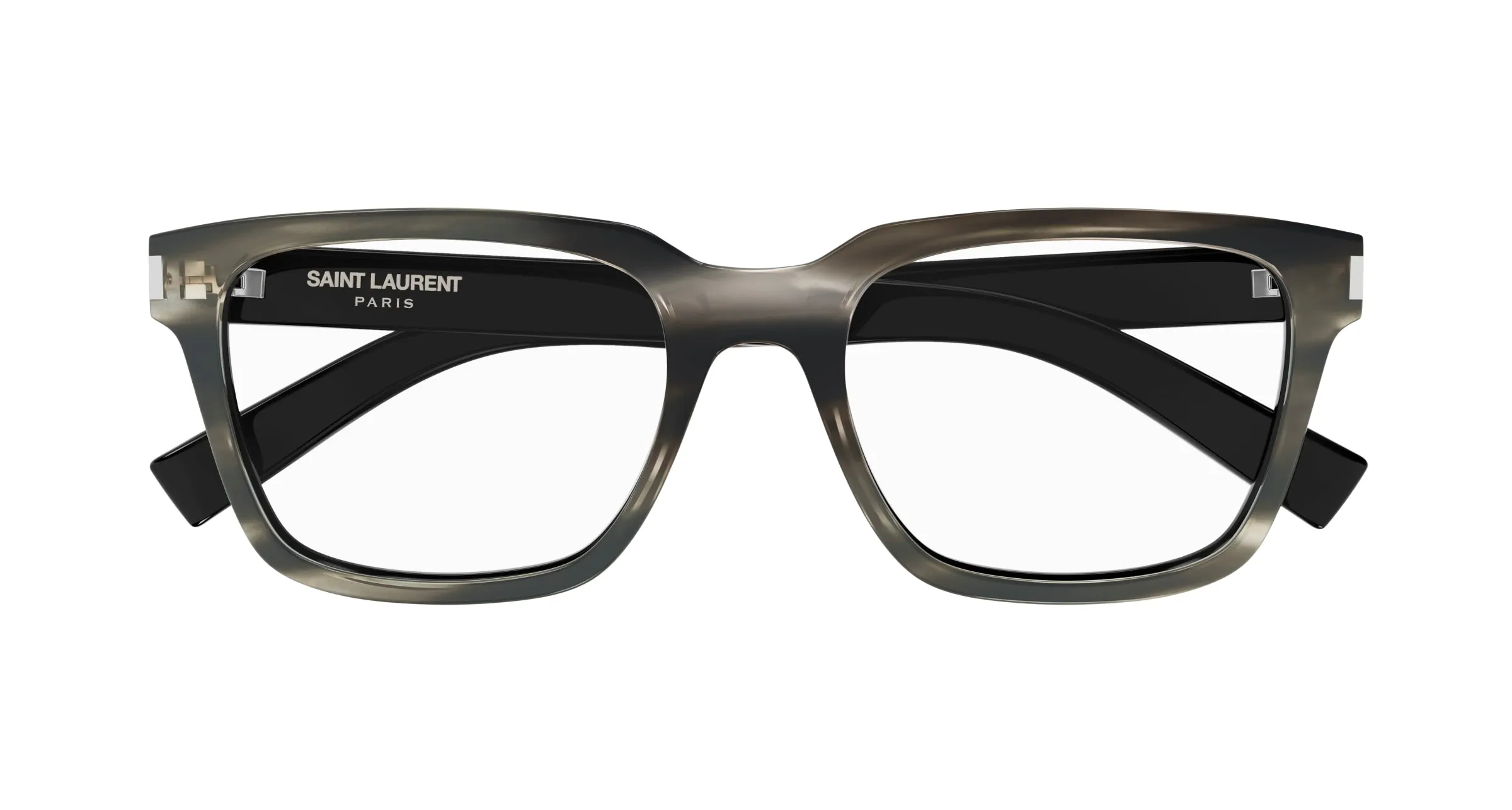 SAINT LAURENT SL 621 005 Montature da vista Acetato Havana Trasparente Squadrata - immagine 2
