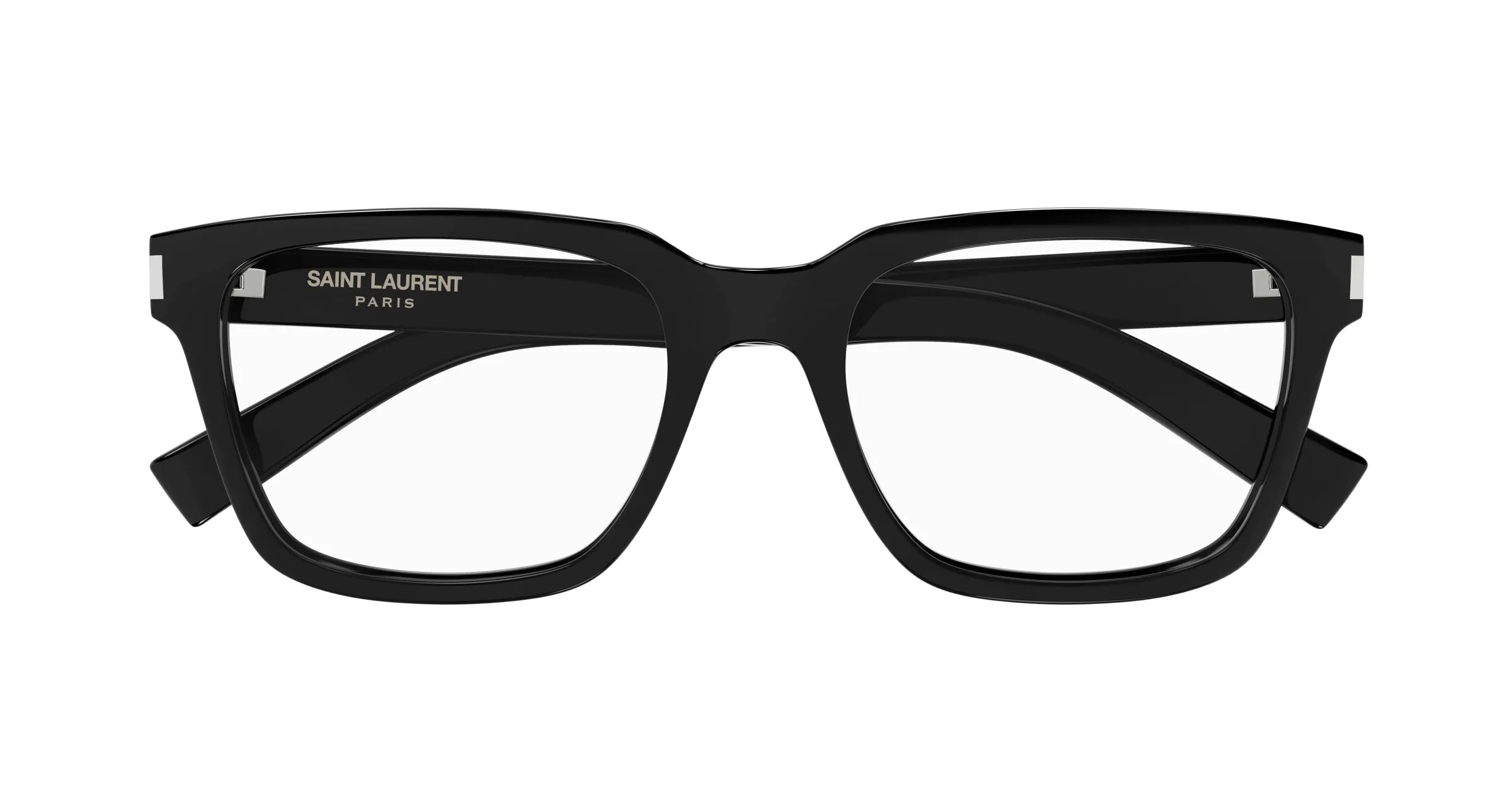SAINT LAURENT SL 621 001 Montature da vista Acetato Nero Trasparente Squadrata - immagine 2