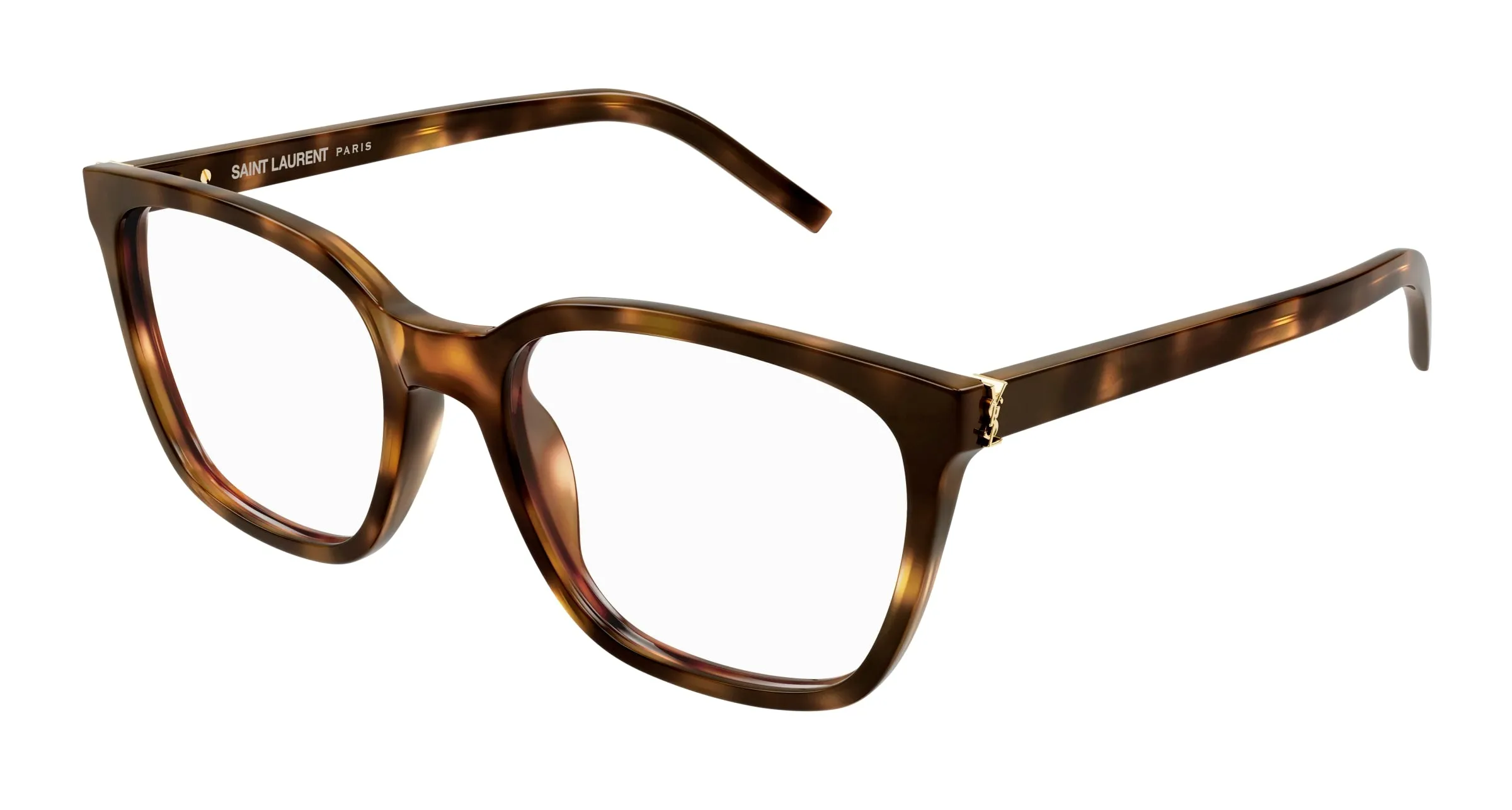 SAINT LAURENT SL M129 003 Montature da vista Acetato Havana Trasparente Squadrata - immagine 1