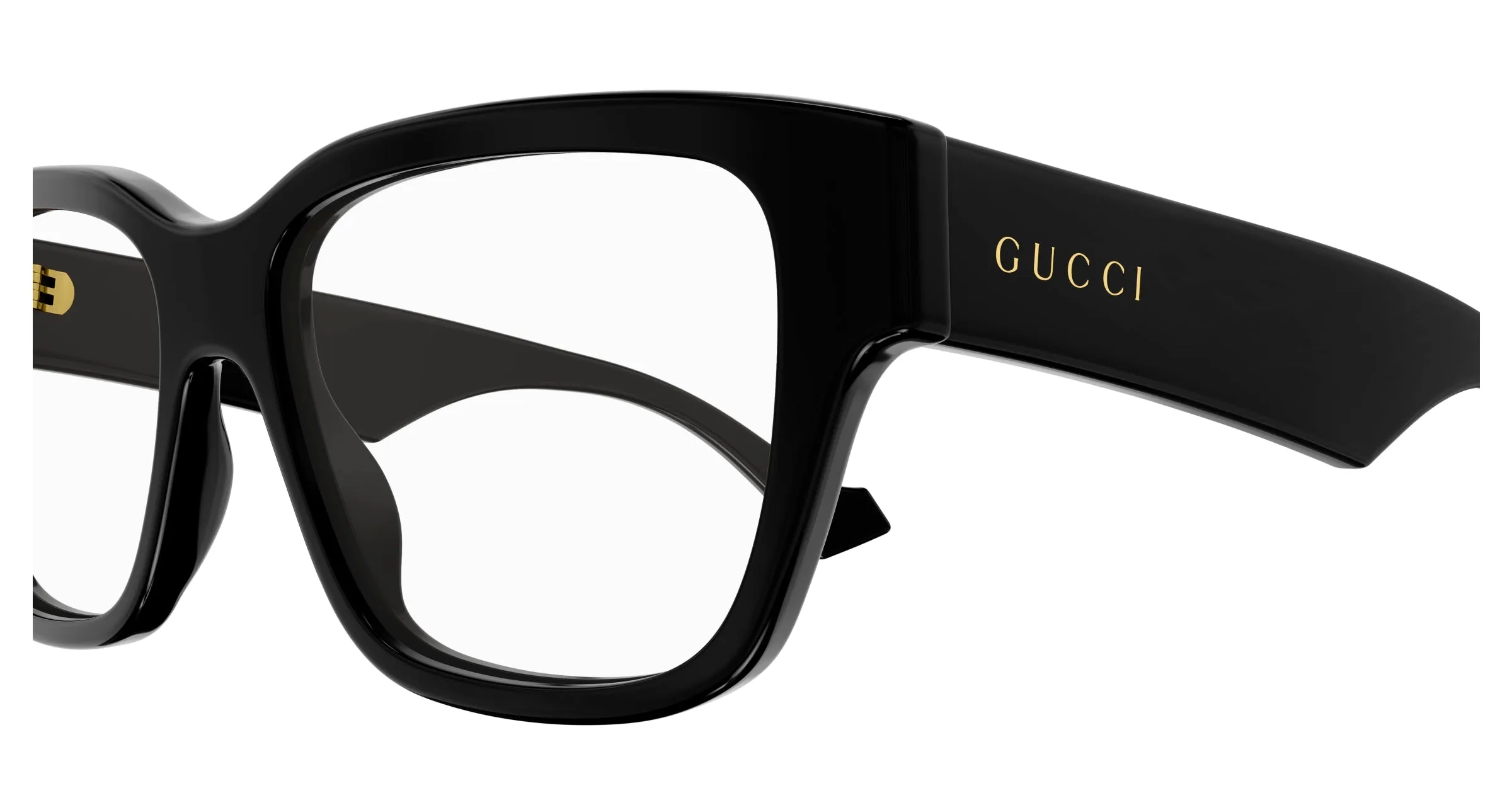 Gucci GG1428O 004 Montature da vista Acetato Nero Squadrata - immagine 3